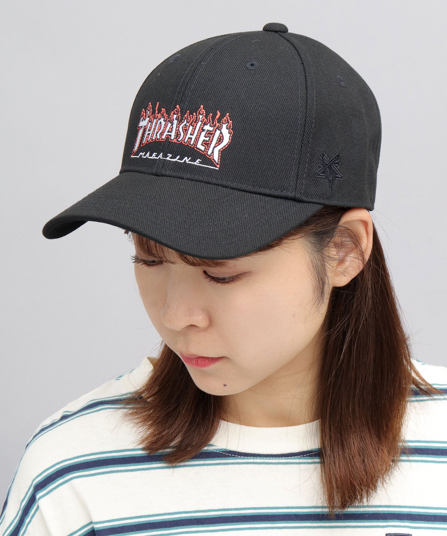 THRASHER FLAME LOGO Twill Low Cap