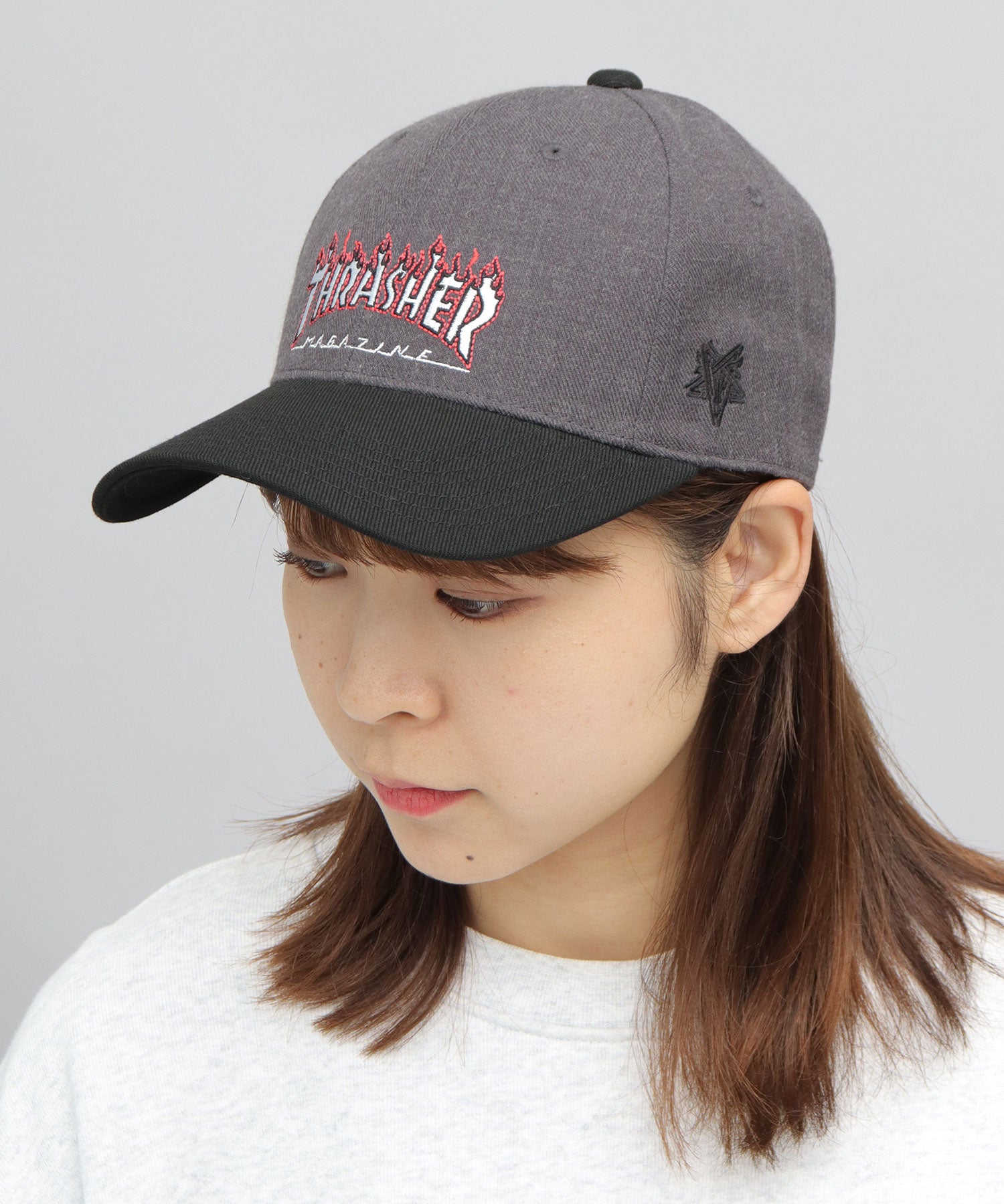 THRASHER FLAME LOGO Twill Low Cap