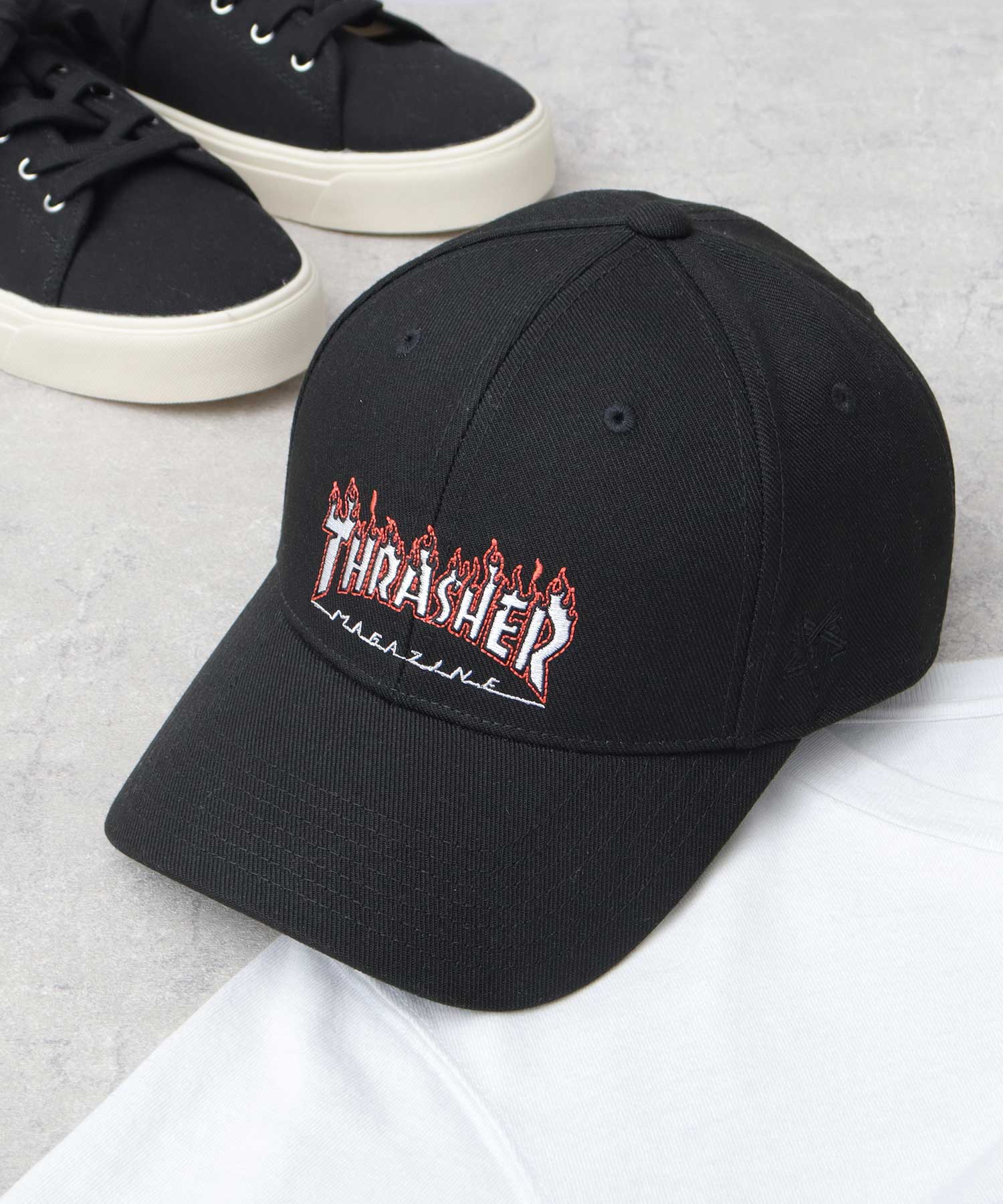 THRASHER FLAME LOGO Twill Low Cap