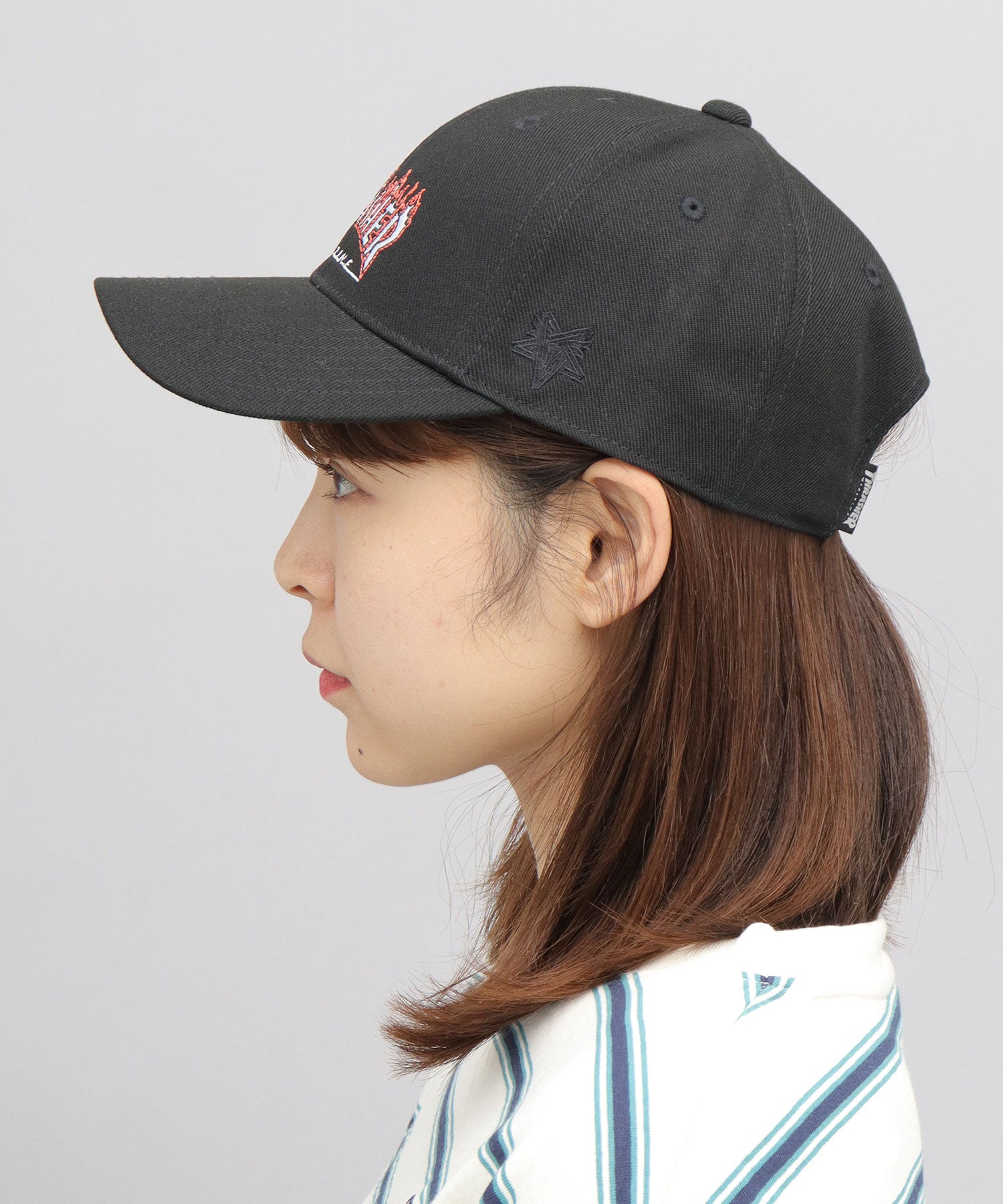 THRASHER FLAME LOGO Twill Low Cap