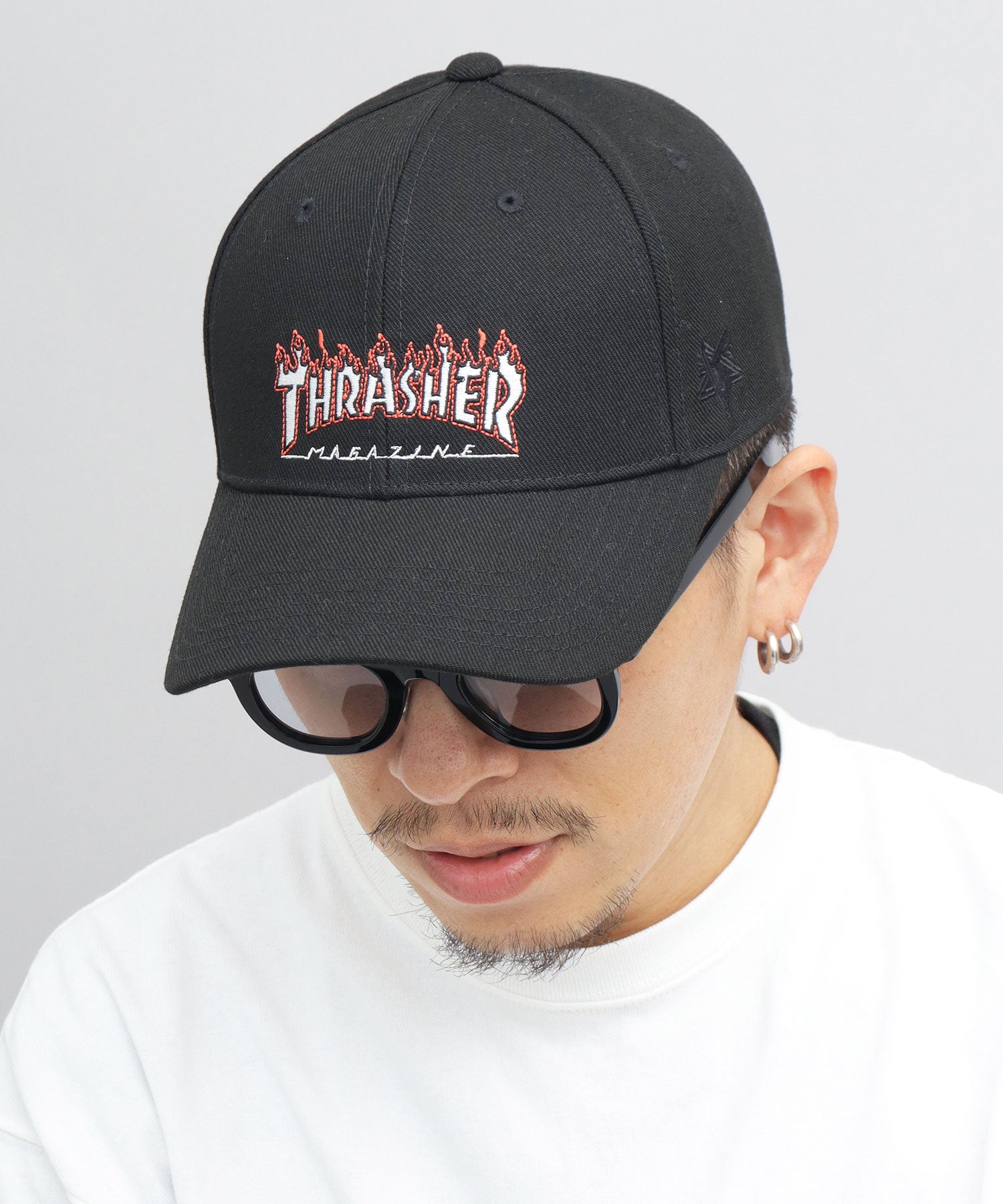 THRASHER FLAME LOGO Twill Low Cap
