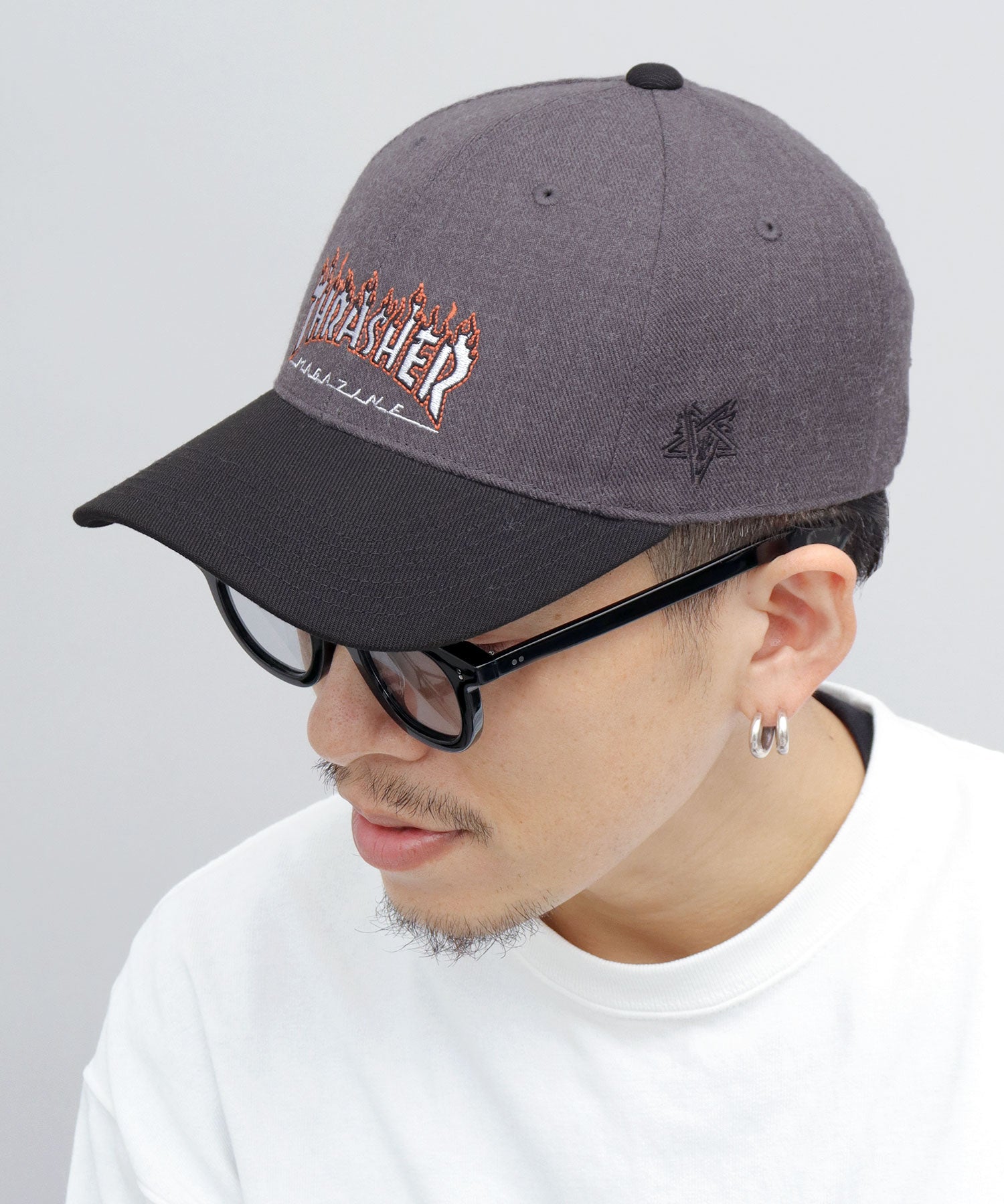 THRASHER FLAME LOGO Twill Low Cap