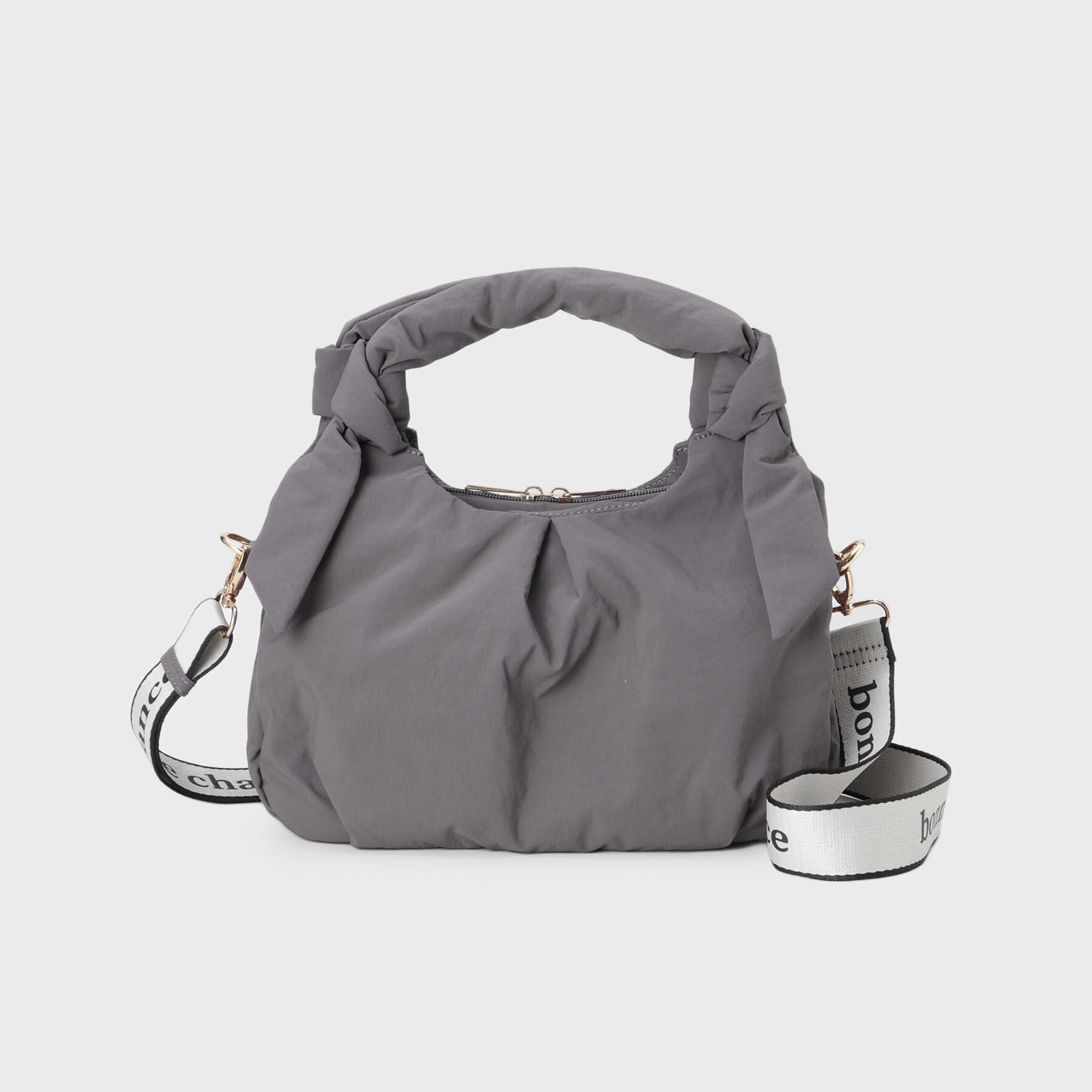 ザ ショップ ティーケー  (ウィメン) THE SHOP TK(Women) ロゴショルダー付きナイロンミニボストン （ブラック(019)） ブラック(019)