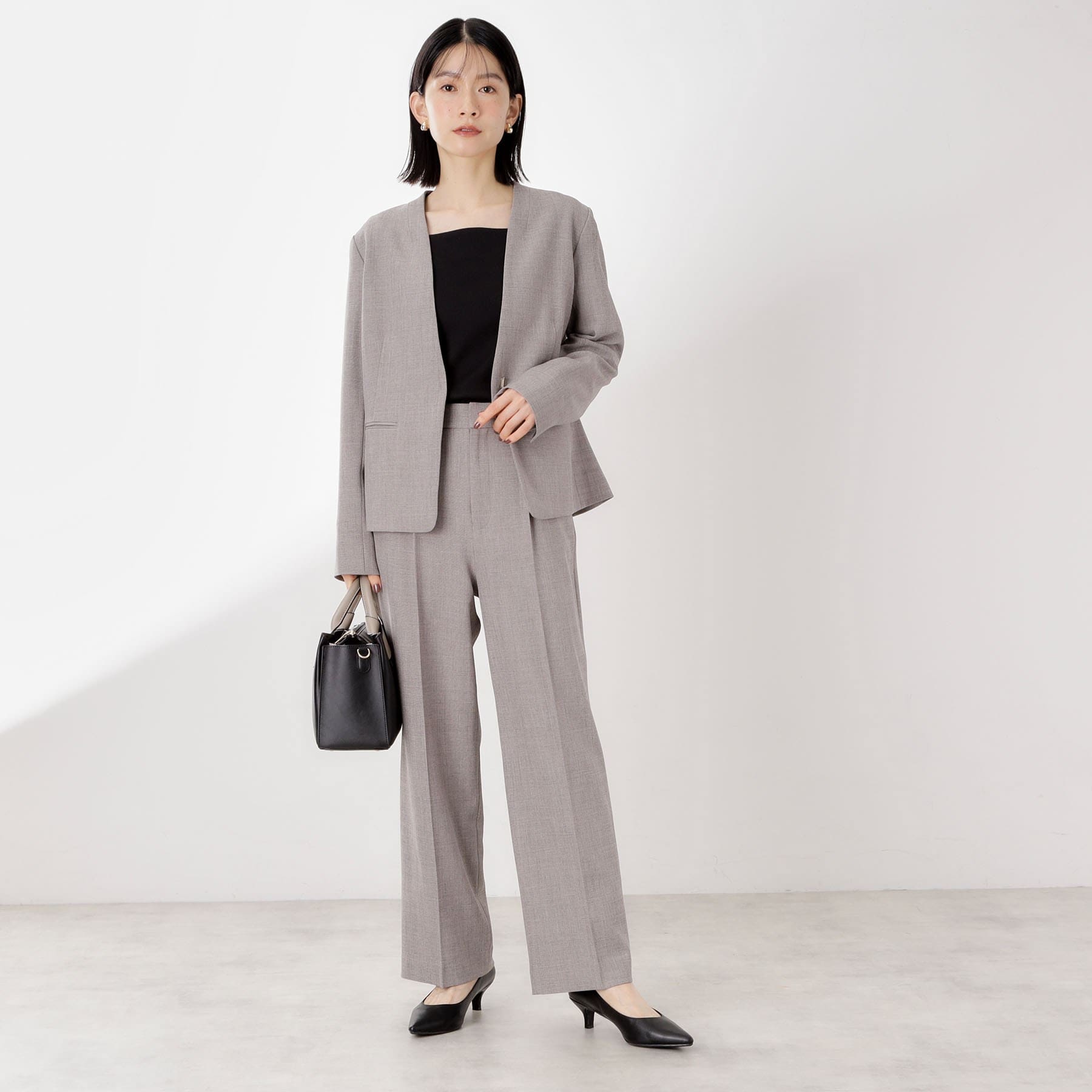 ザ ショップ ティーケー  (ウィメン) THE SHOP TK(Women) バイカラー合皮ショルダーバッグ （トープ(054)） トープ(054)