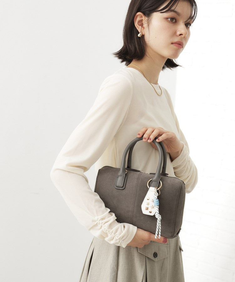 ザ ショップ ティーケー  (ウィメン) THE SHOP TK(Women) チャーム付きスエードミニボストンバッグ （ベージュ(052)） ベージュ(052)