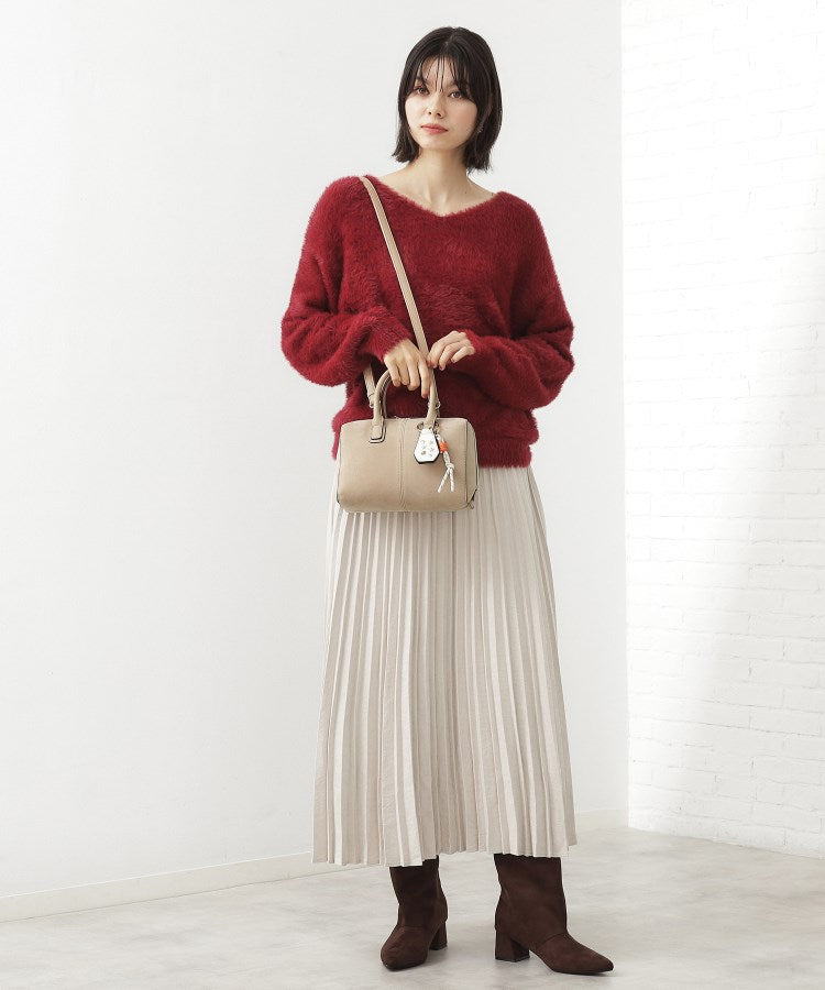 ザ ショップ ティーケー  (ウィメン) THE SHOP TK(Women) チャーム付きスエードミニボストンバッグ （ベージュ(052)） ベージュ(052)