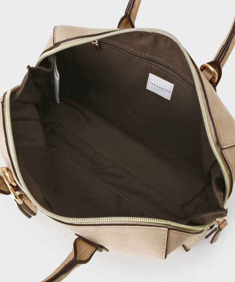 ザ ショップ ティーケー  (ウィメン) THE SHOP TK(Women) チャーム付きスエードミニボストンバッグ （ベージュ(052)） ベージュ(052)