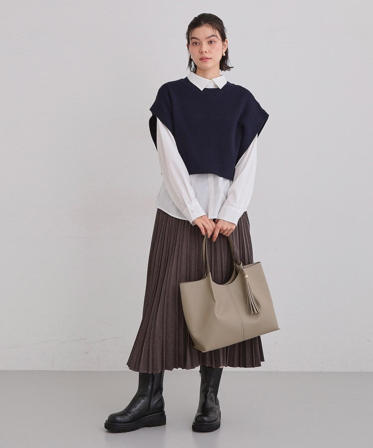 ザ ショップ ティーケー  (ウィメン) THE SHOP TK(Women) タッセル付きトートバッグ （アイボリー(004)） アイボリー(004)