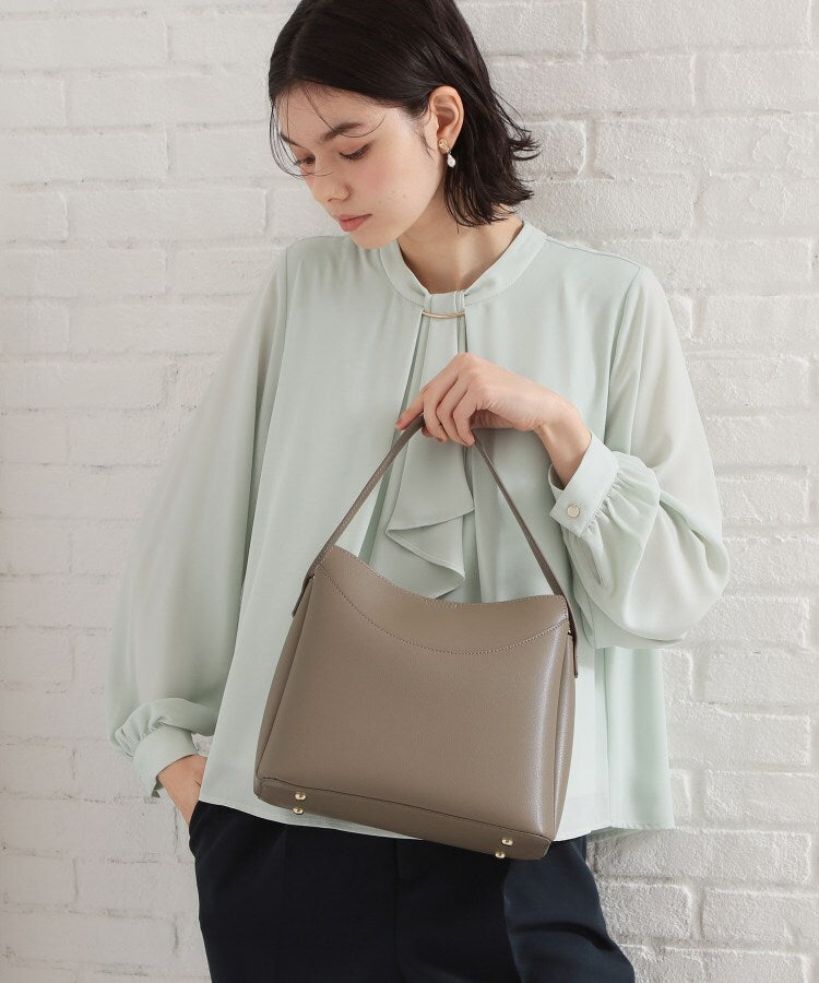 ザ ショップ ティーケー  (ウィメン) THE SHOP TK(Women) ロゴベルトFレザーミドルバッグ （トープ(054)） トープ(054)