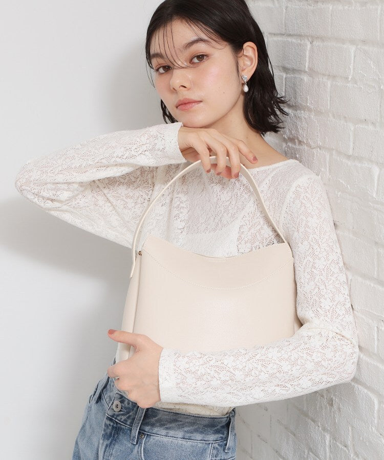 ザ ショップ ティーケー  (ウィメン) THE SHOP TK(Women) ロゴベルトFレザーミドルバッグ （トープ(054)） トープ(054)
