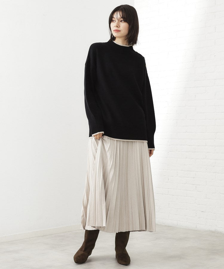 ザ ショップ ティーケー  (ウィメン) THE SHOP TK(Women) ワイドシャフトフェイクスエードブーツ （ブラック(419)） ブラック(419)