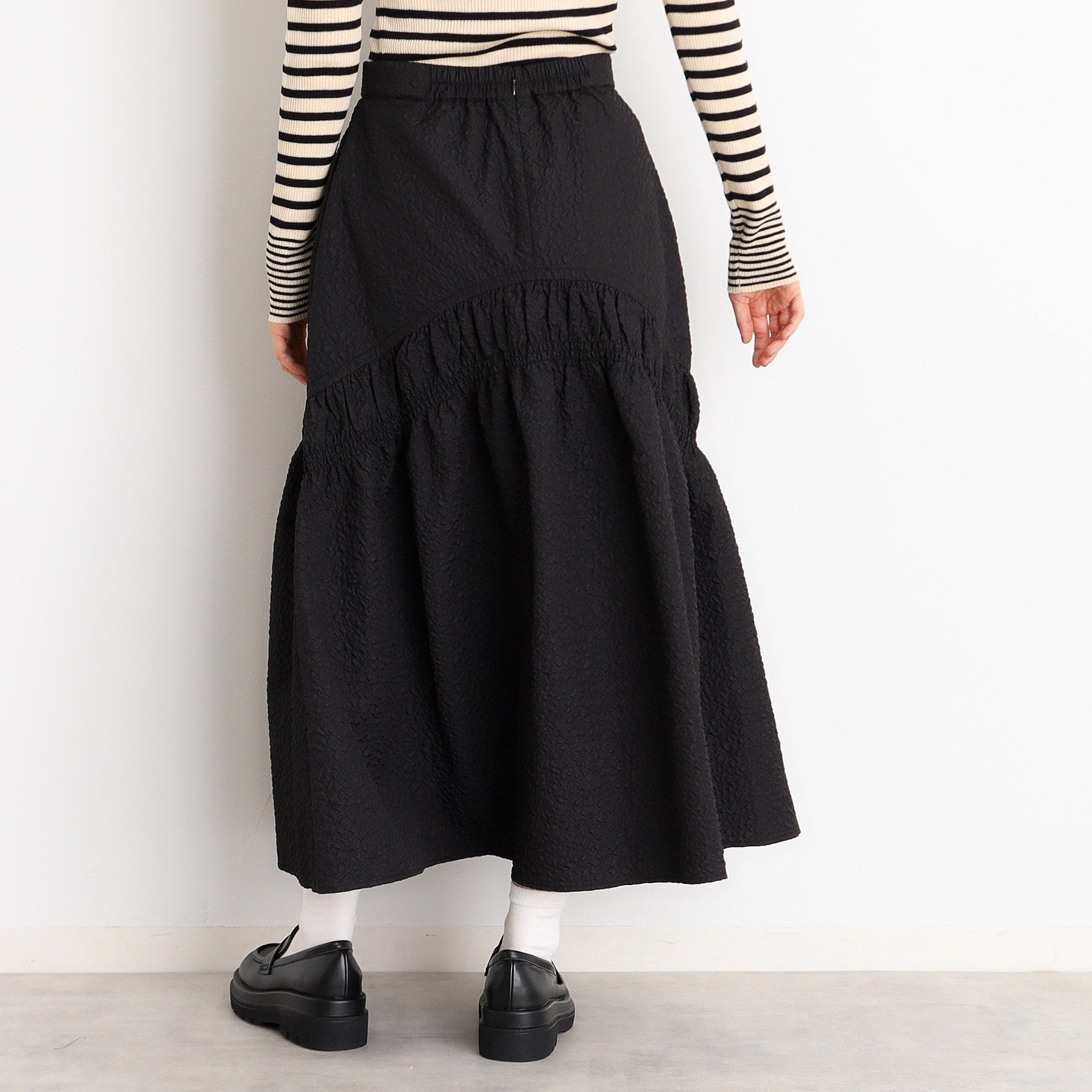 ザ ショップ ティーケー (ウィメン) THE SHOP TK(Women) ぽこぽこ切替スカート （オフホワイト(003)） オフホワイト(003)
