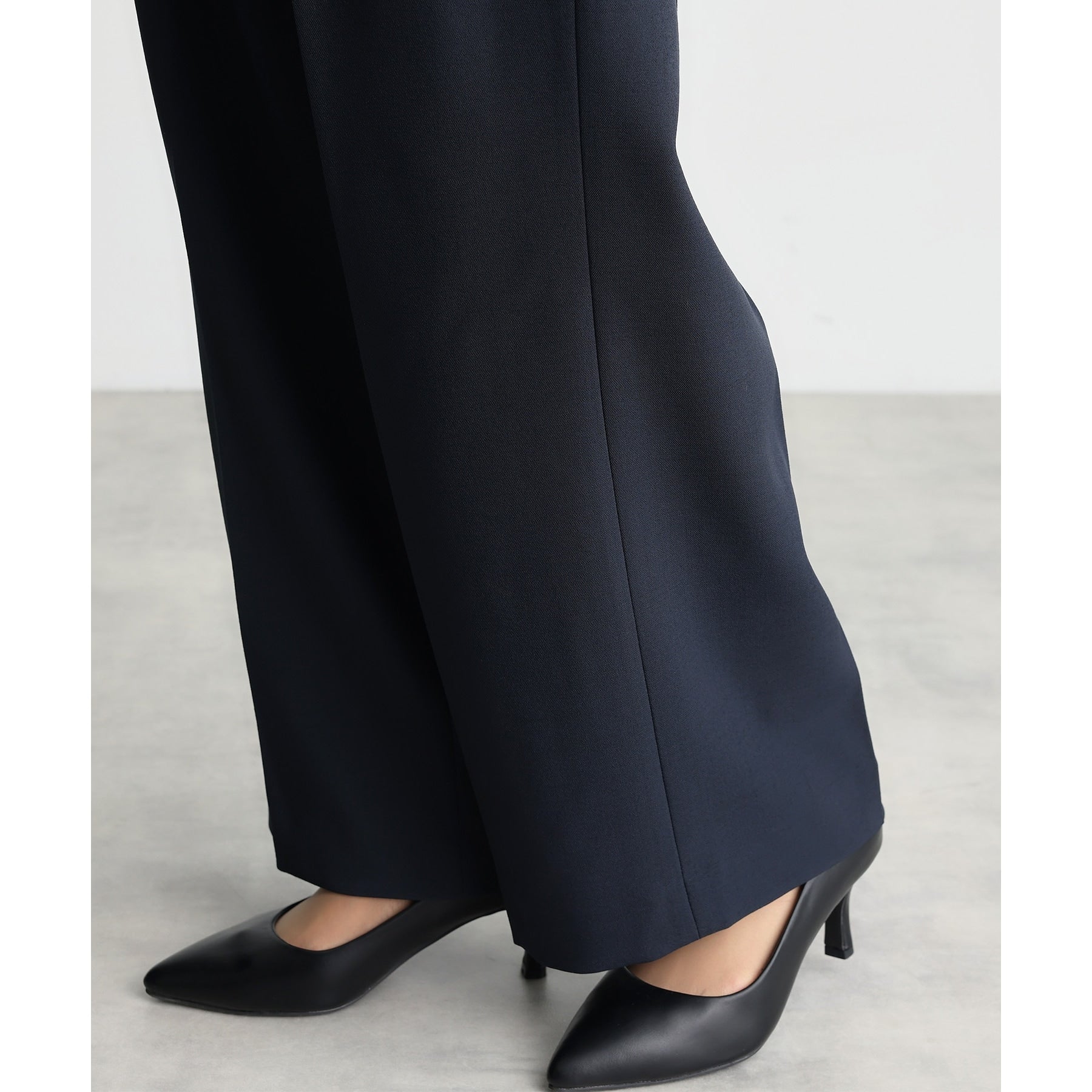 ザ ショップ ティーケー  (ウィメン) THE SHOP TK(Women) CAVIAN 2タックワイドパンツ （ネイビー(094)） ネイビー(094)