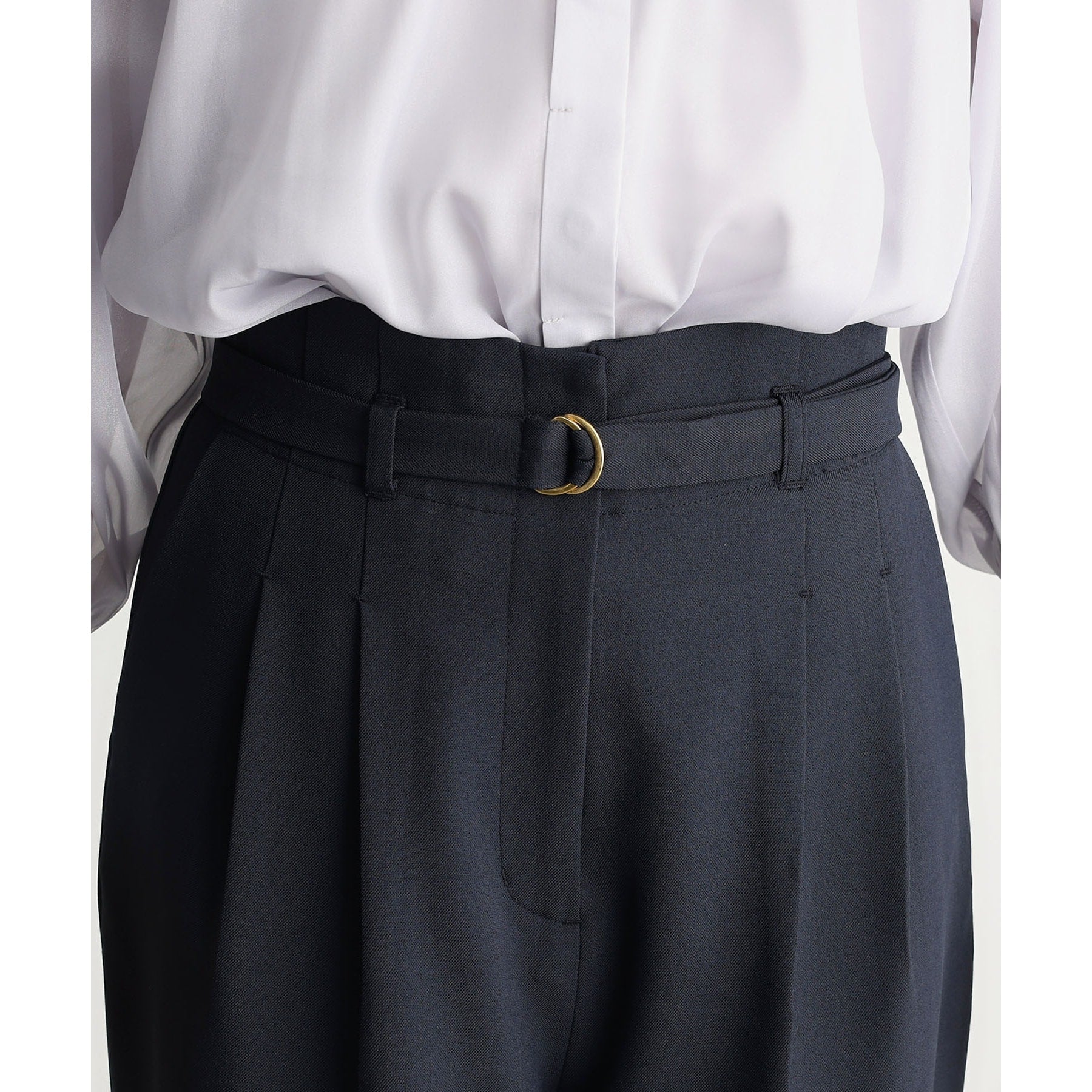 ザ ショップ ティーケー  (ウィメン) THE SHOP TK(Women) CAVIAN 2タックワイドパンツ （ネイビー(094)） ネイビー(094)