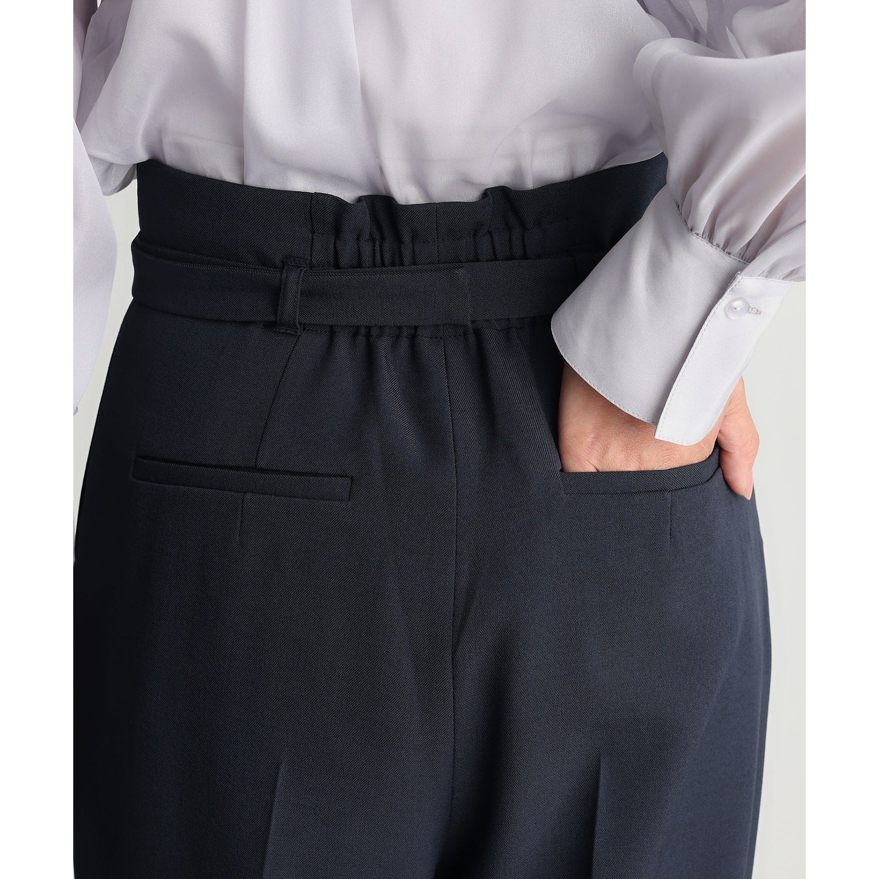 ザ ショップ ティーケー  (ウィメン) THE SHOP TK(Women) CAVIAN 2タックワイドパンツ （ネイビー(094)） ネイビー(094)