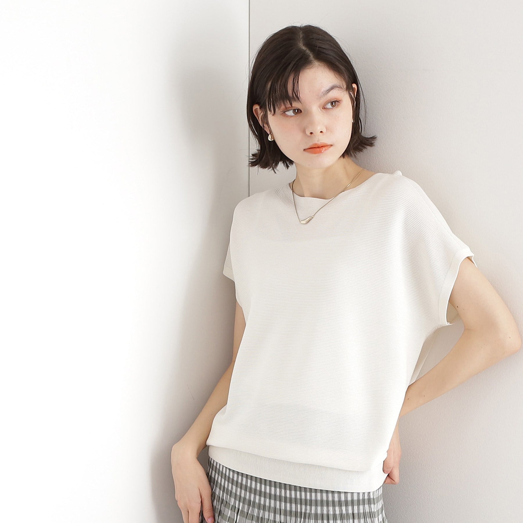 ザ ショップ ティーケー  (ウィメン) THE SHOP TK(Women) 【UVケア/毛玉になりにくい/選べる8色】美人フレンチニット/洗濯機OK （グリーン(025)） グリーン(025)