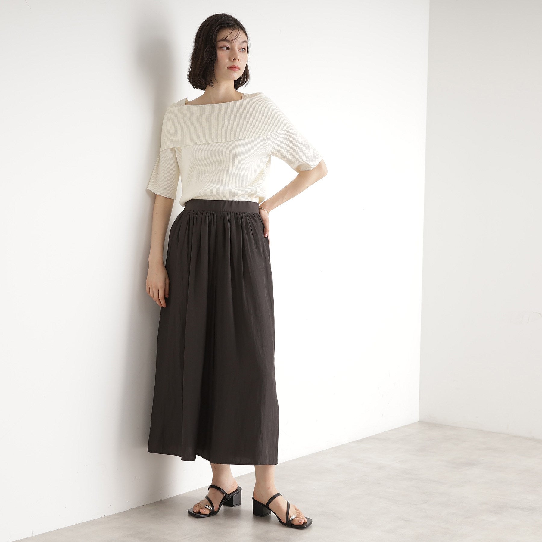 ザ ショップ ティーケー  (ウィメン) THE SHOP TK(Women) スパークリングオフショルニット （ブラック(019)） ブラック(019)