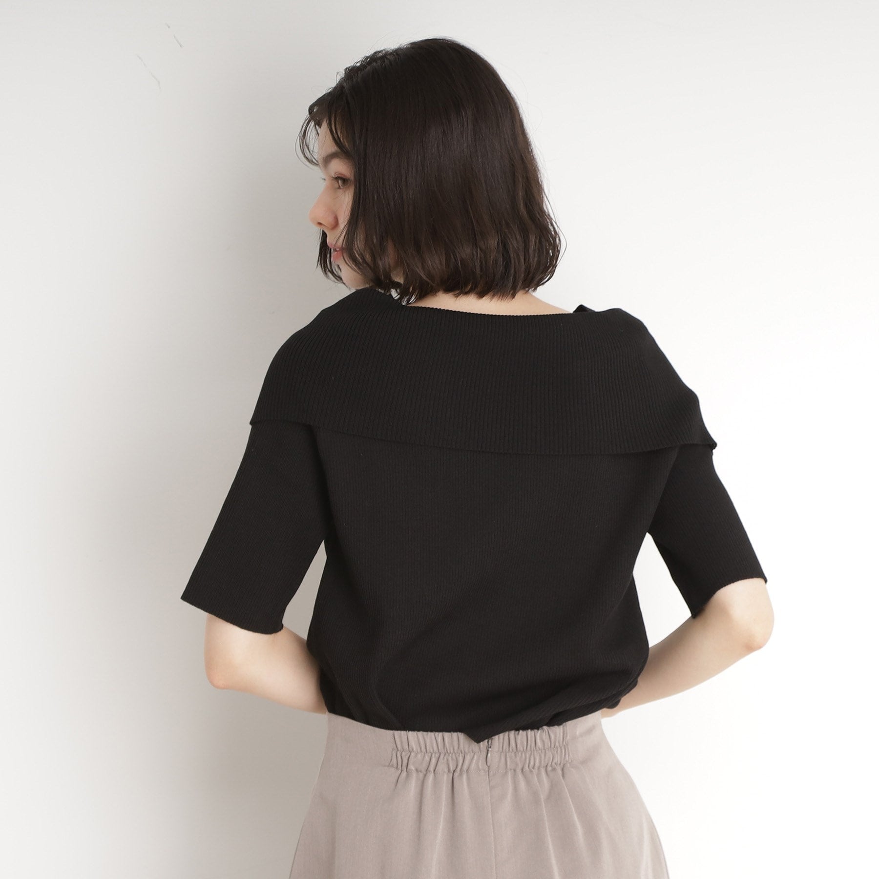 ザ ショップ ティーケー  (ウィメン) THE SHOP TK(Women) スパークリングオフショルニット （ブラック(019)） ブラック(019)