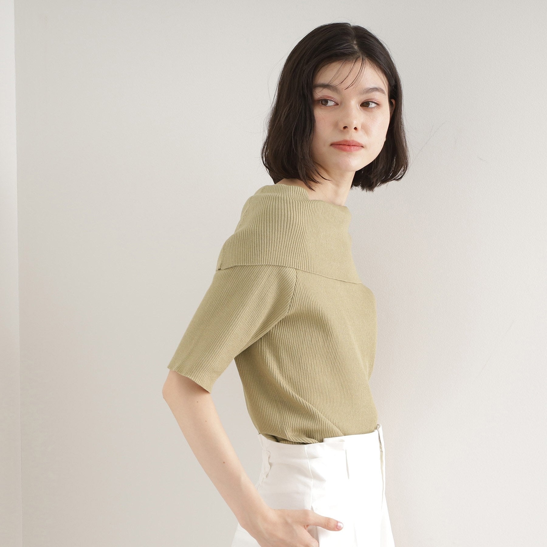 ザ ショップ ティーケー  (ウィメン) THE SHOP TK(Women) スパークリングオフショルニット （ブラック(019)） ブラック(019)
