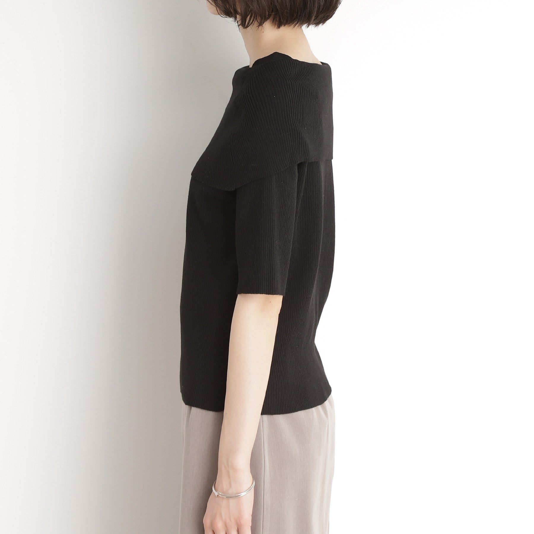 ザ ショップ ティーケー  (ウィメン) THE SHOP TK(Women) スパークリングオフショルニット （ブラック(019)） ブラック(019)