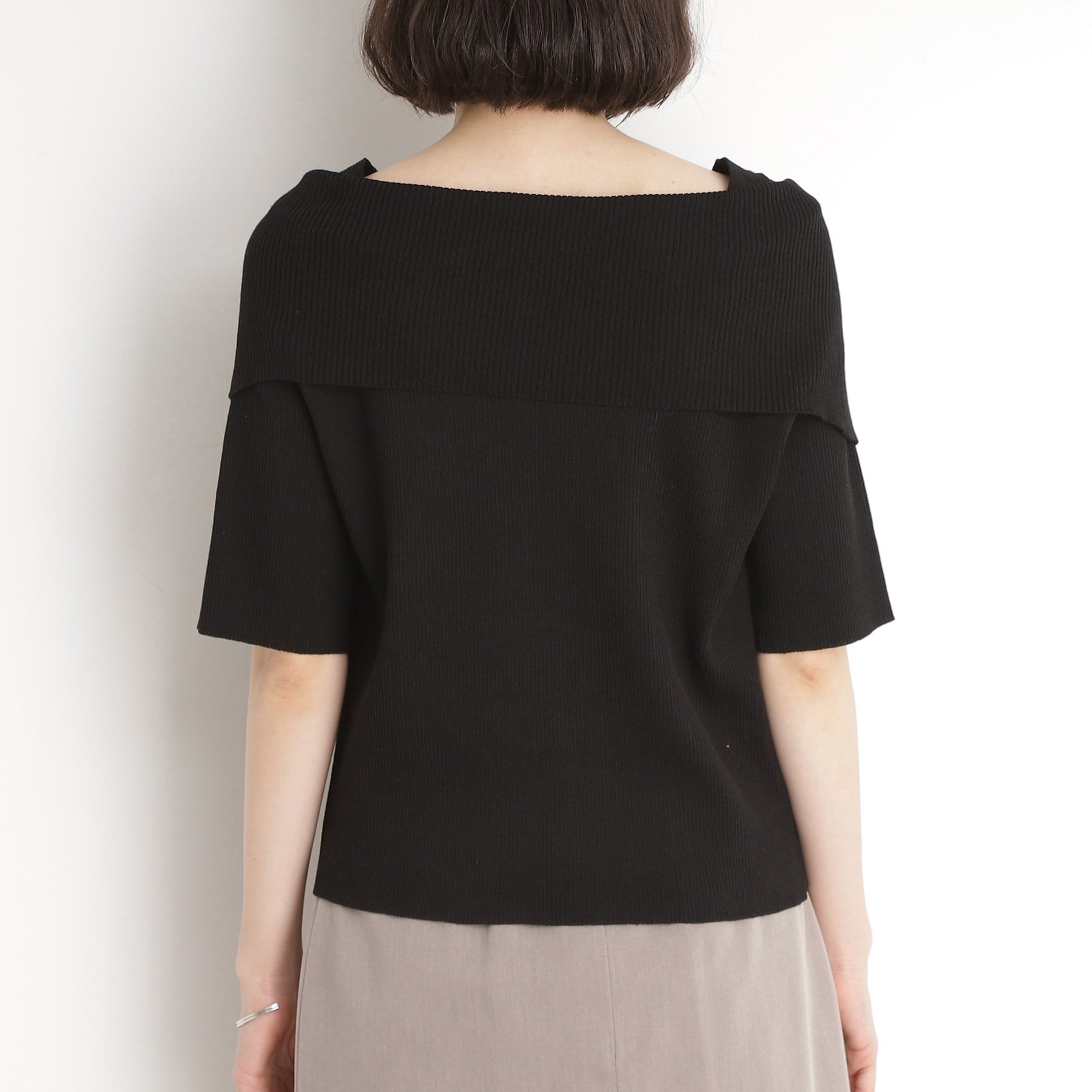 ザ ショップ ティーケー  (ウィメン) THE SHOP TK(Women) スパークリングオフショルニット （ブラック(019)） ブラック(019)