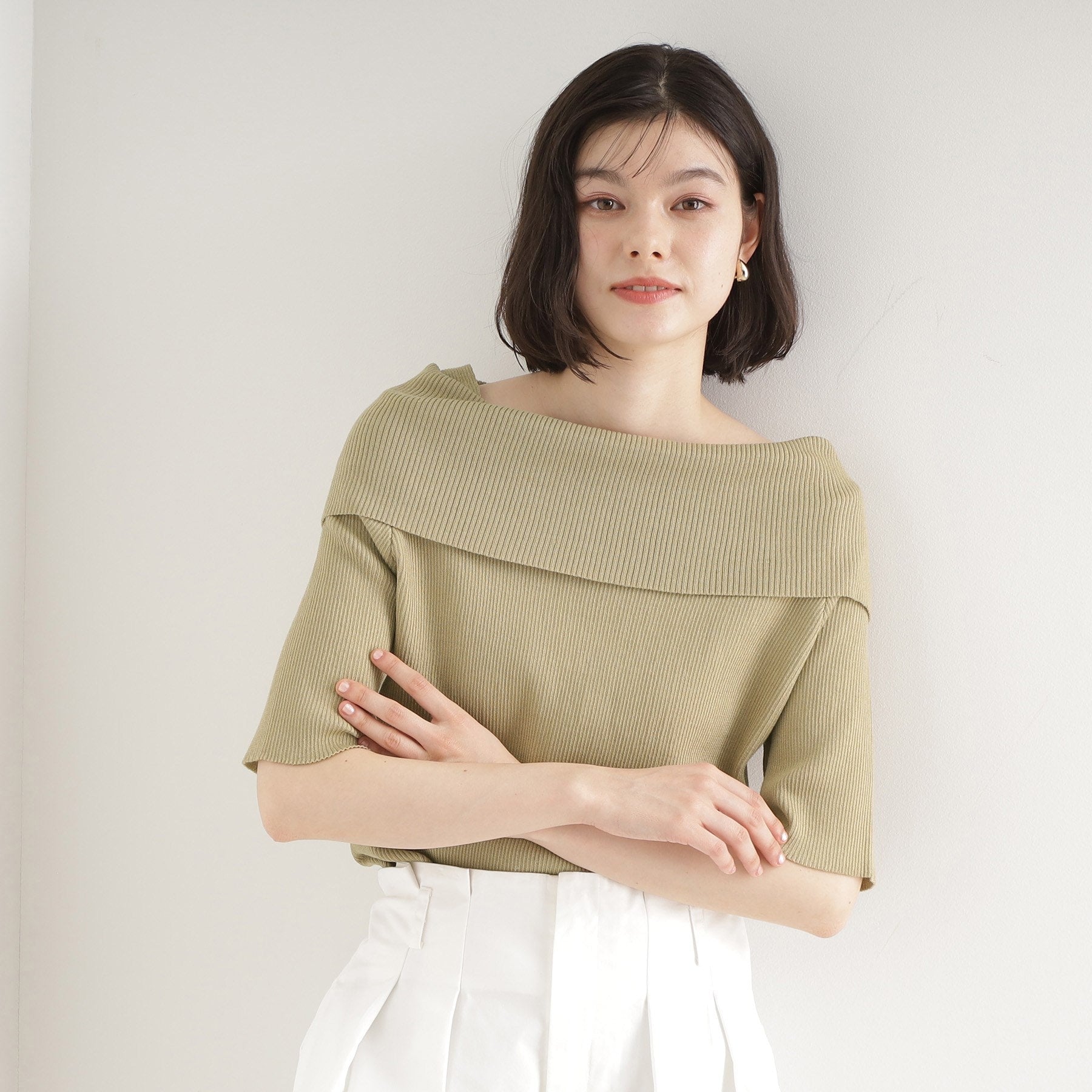 ザ ショップ ティーケー  (ウィメン) THE SHOP TK(Women) スパークリングオフショルニット （ブラック(019)） ブラック(019)