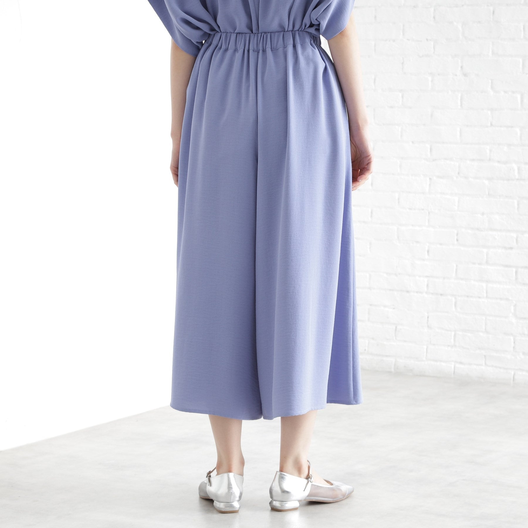 ザ ショップ ティーケー  (ウィメン) THE SHOP TK(Women) フレアスカートパンツ【シワになりにくい／接触冷感／UV／洗える】 （ブルー(092)） ブルー(092)