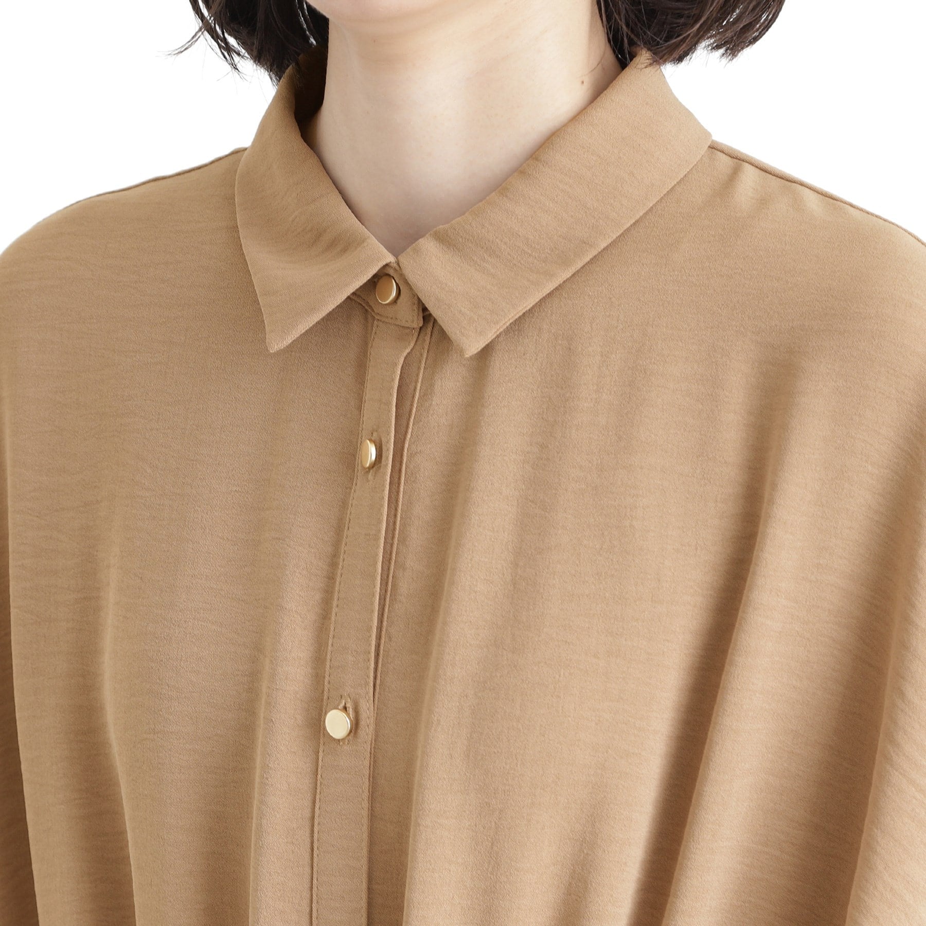 ザ ショップ ティーケー  (ウィメン) THE SHOP TK(Women) リラックスワンピース【シワになりにくい／接触冷感／UV／洗える】 （ブラック(019)） ブラック(019)
