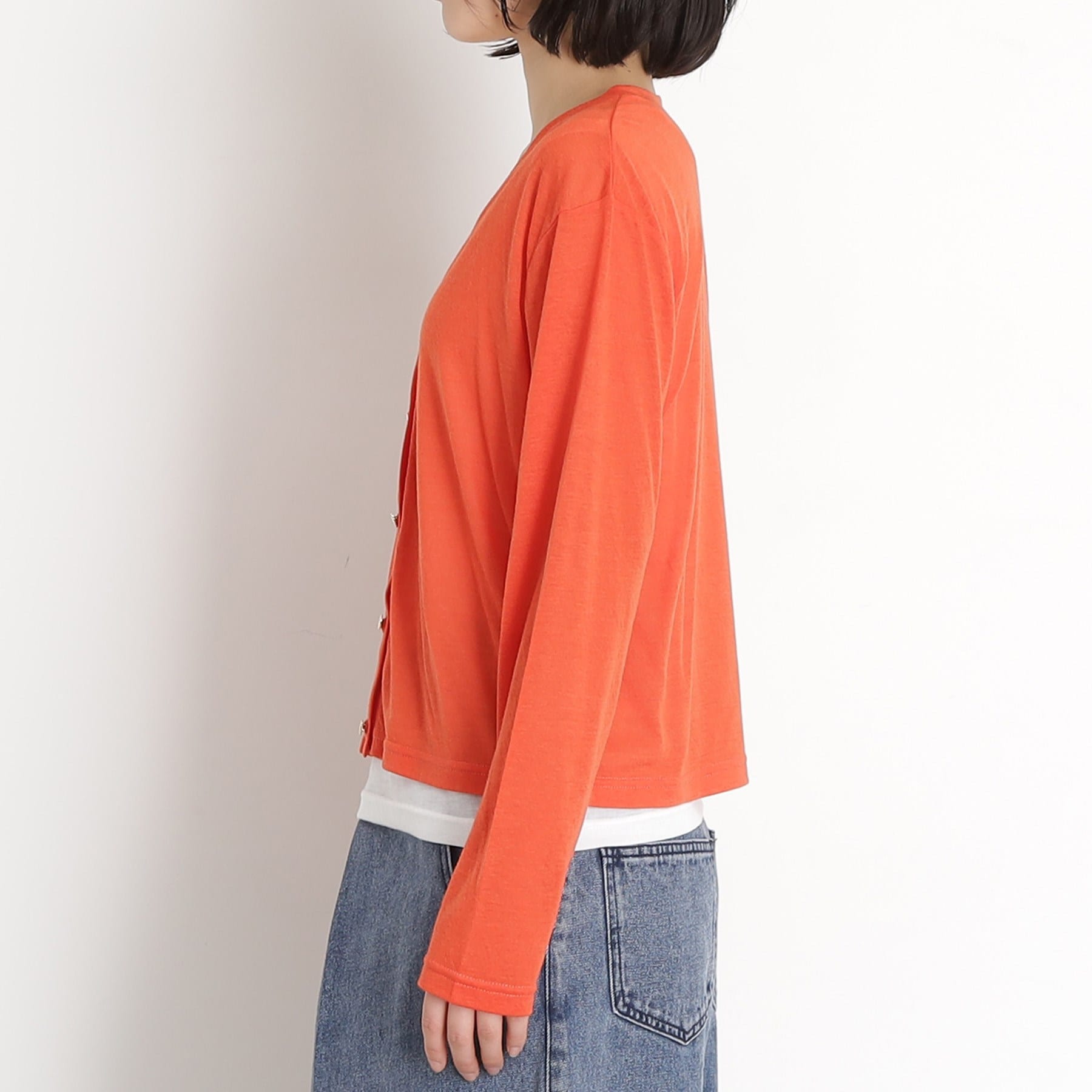 ザ ショップ ティーケー  (ウィメン) THE SHOP TK(Women) シアーカーデ＋タンクトップアンサンブル （オレンジ(067)） オレンジ(067)
