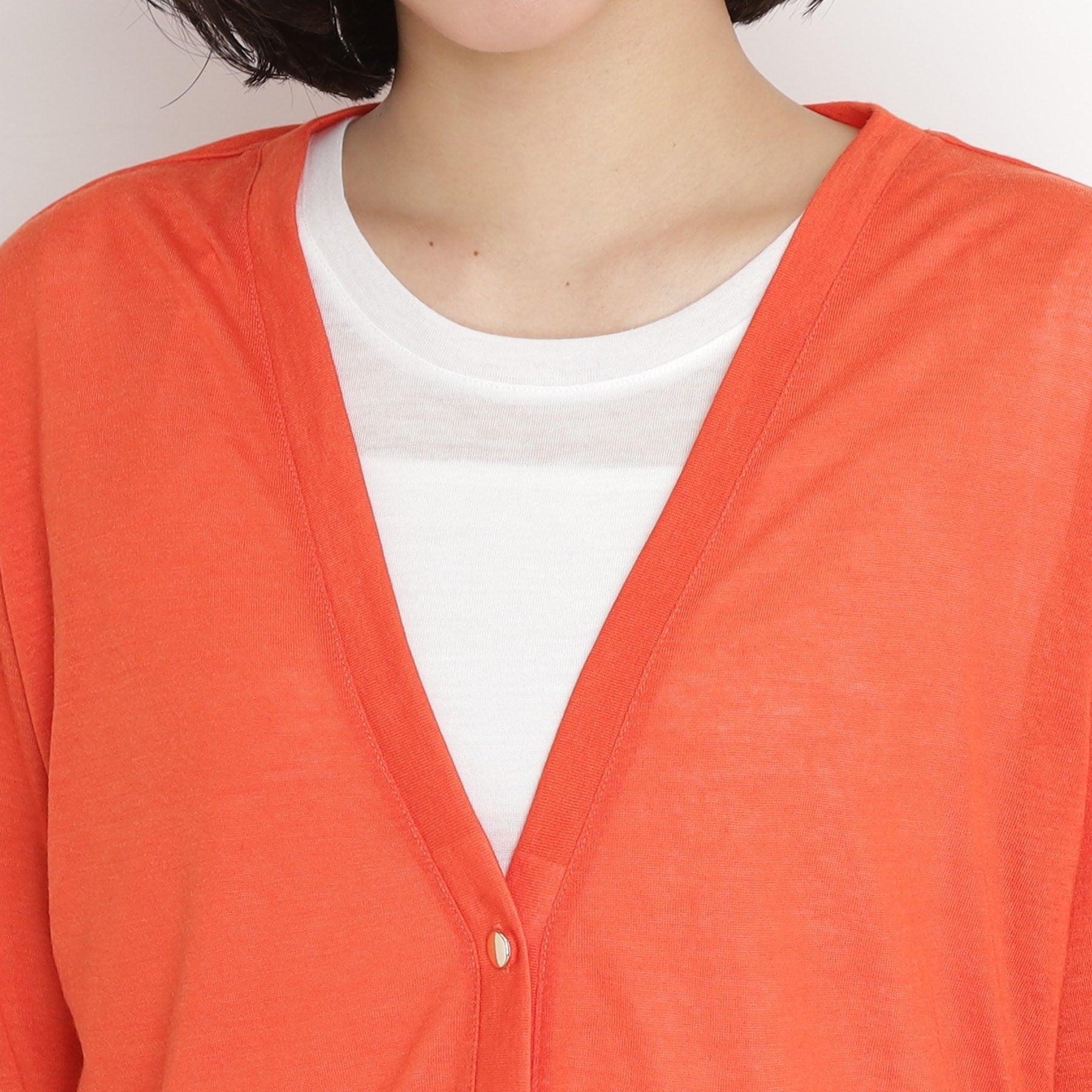 ザ ショップ ティーケー  (ウィメン) THE SHOP TK(Women) シアーカーデ＋タンクトップアンサンブル （オレンジ(067)） オレンジ(067)