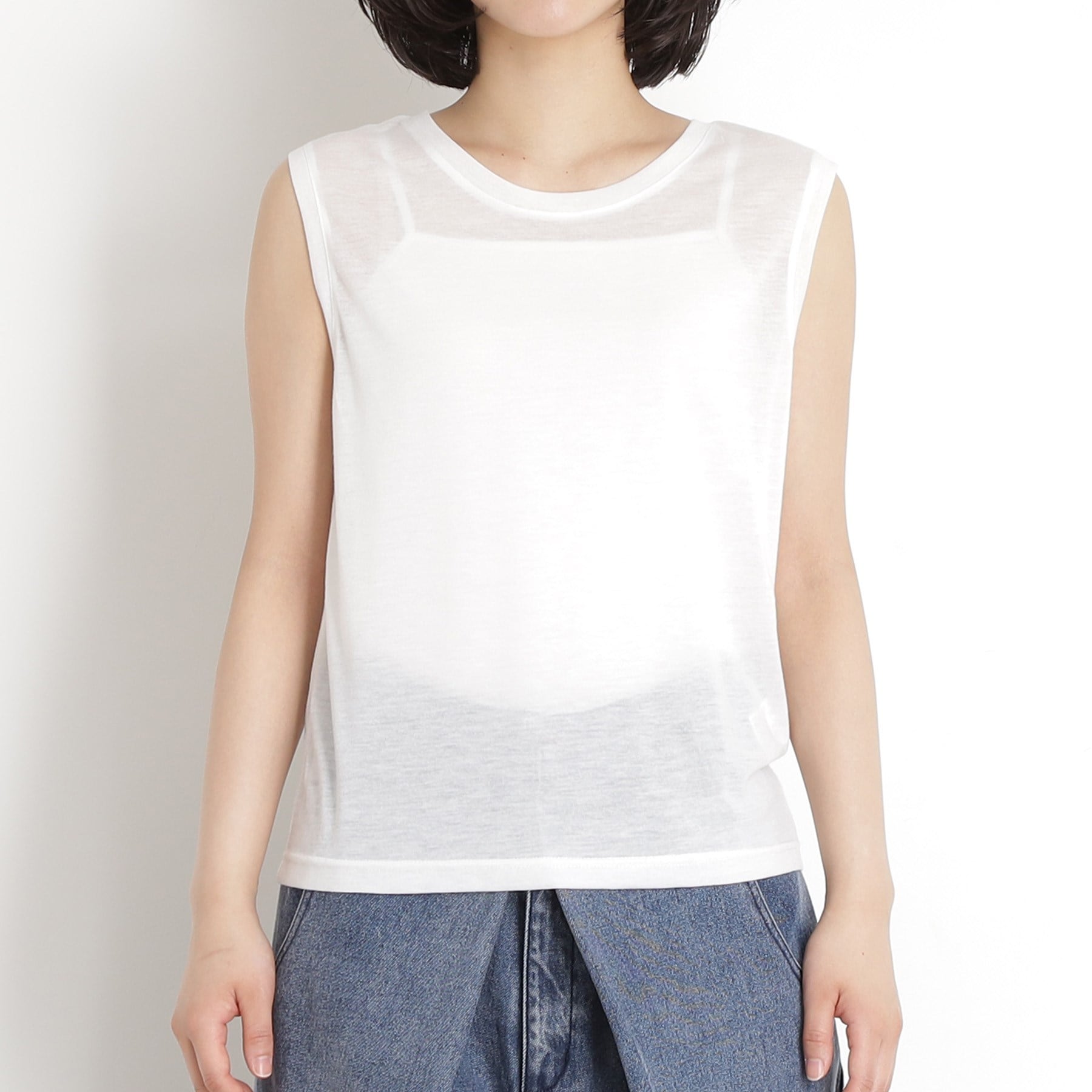 ザ ショップ ティーケー  (ウィメン) THE SHOP TK(Women) シアーカーデ＋タンクトップアンサンブル （オレンジ(067)） オレンジ(067)
