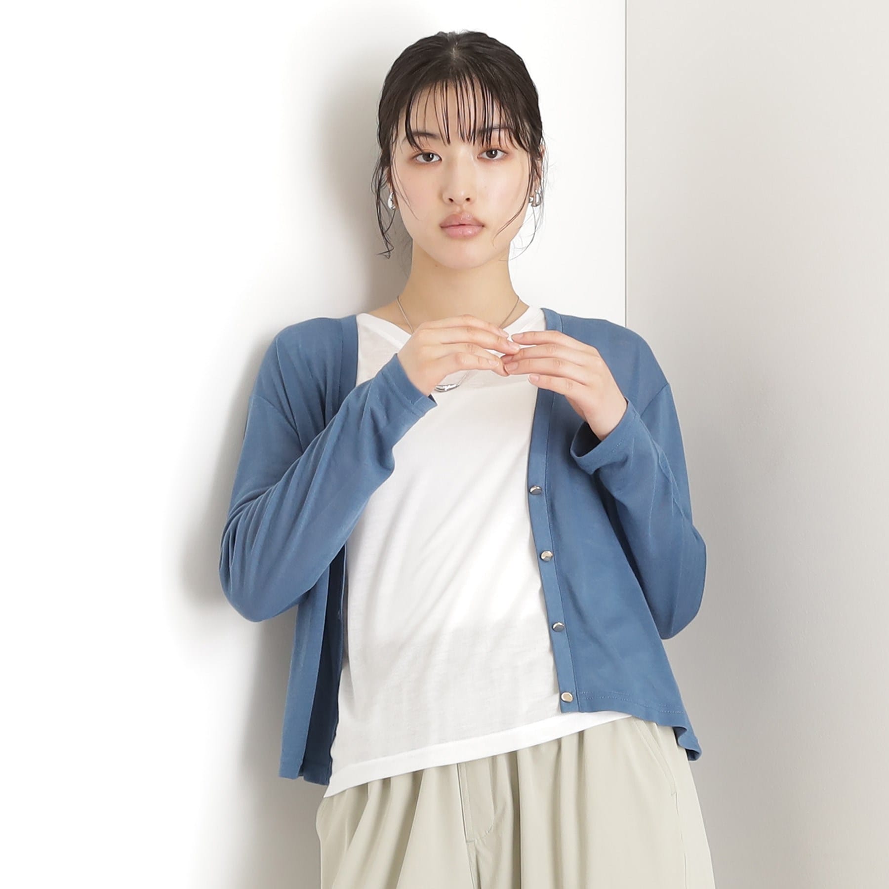 ザ ショップ ティーケー  (ウィメン) THE SHOP TK(Women) シアーカーデ＋タンクトップアンサンブル （ブルー(093)） ブルー(093)