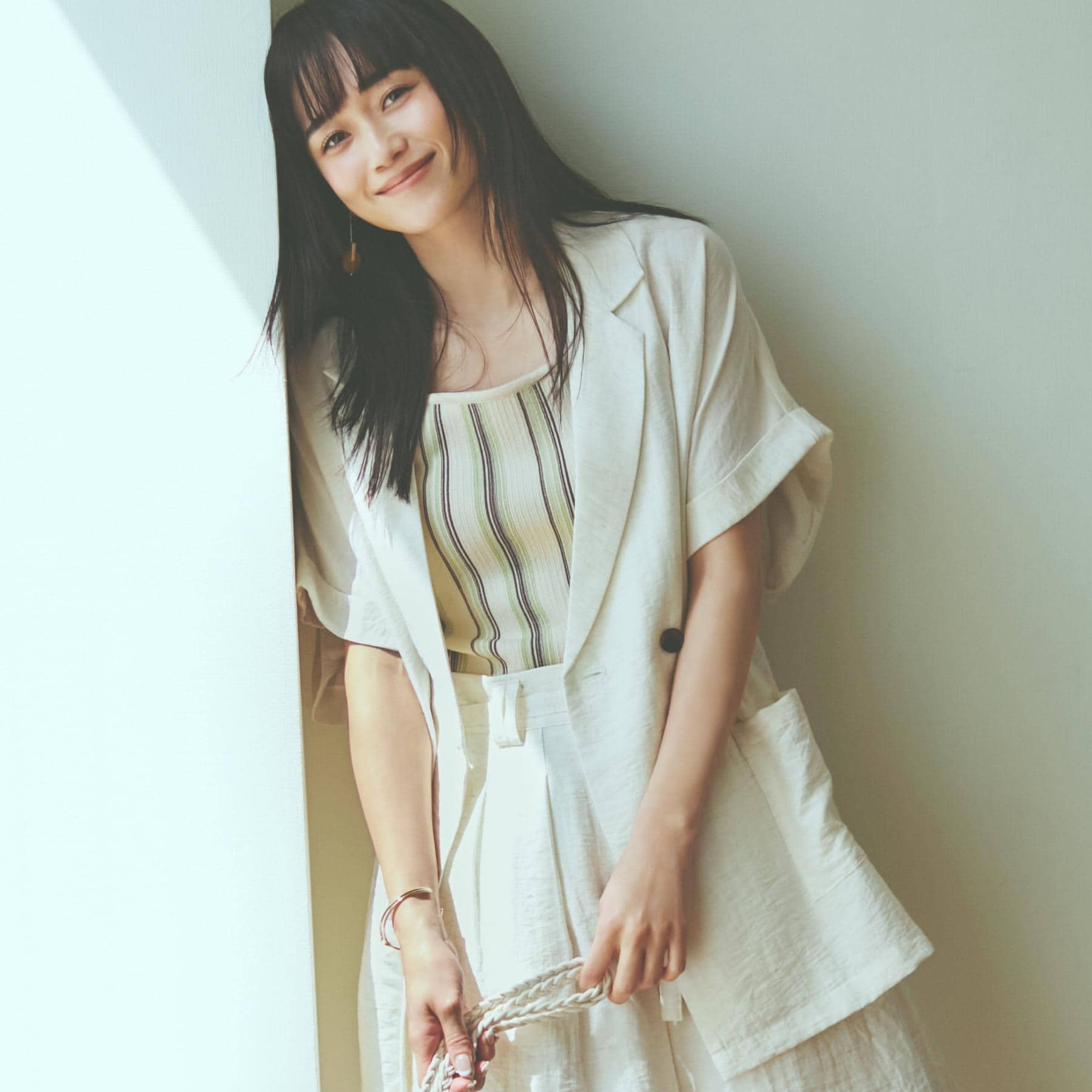 ザ ショップ ティーケー  (ウィメン) THE SHOP TK(Women) リネン混半袖テーラージャケット【洗える/セットアップ可】 （ブラック(019)） ブラック(019)