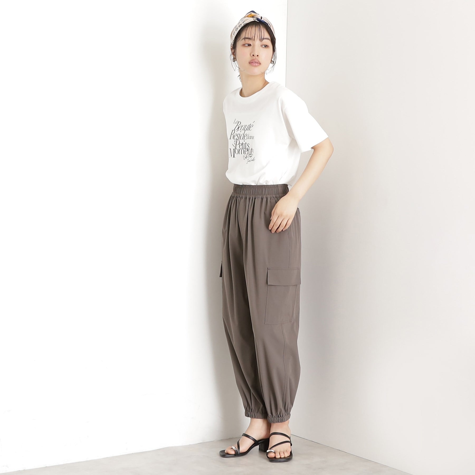 ザ ショップ ティーケー  (ウィメン) THE SHOP TK(Women) 撥水カーゴパンツ【UV/洗濯機OK】 （チャコールグレー(014)） チャコールグレー(014)