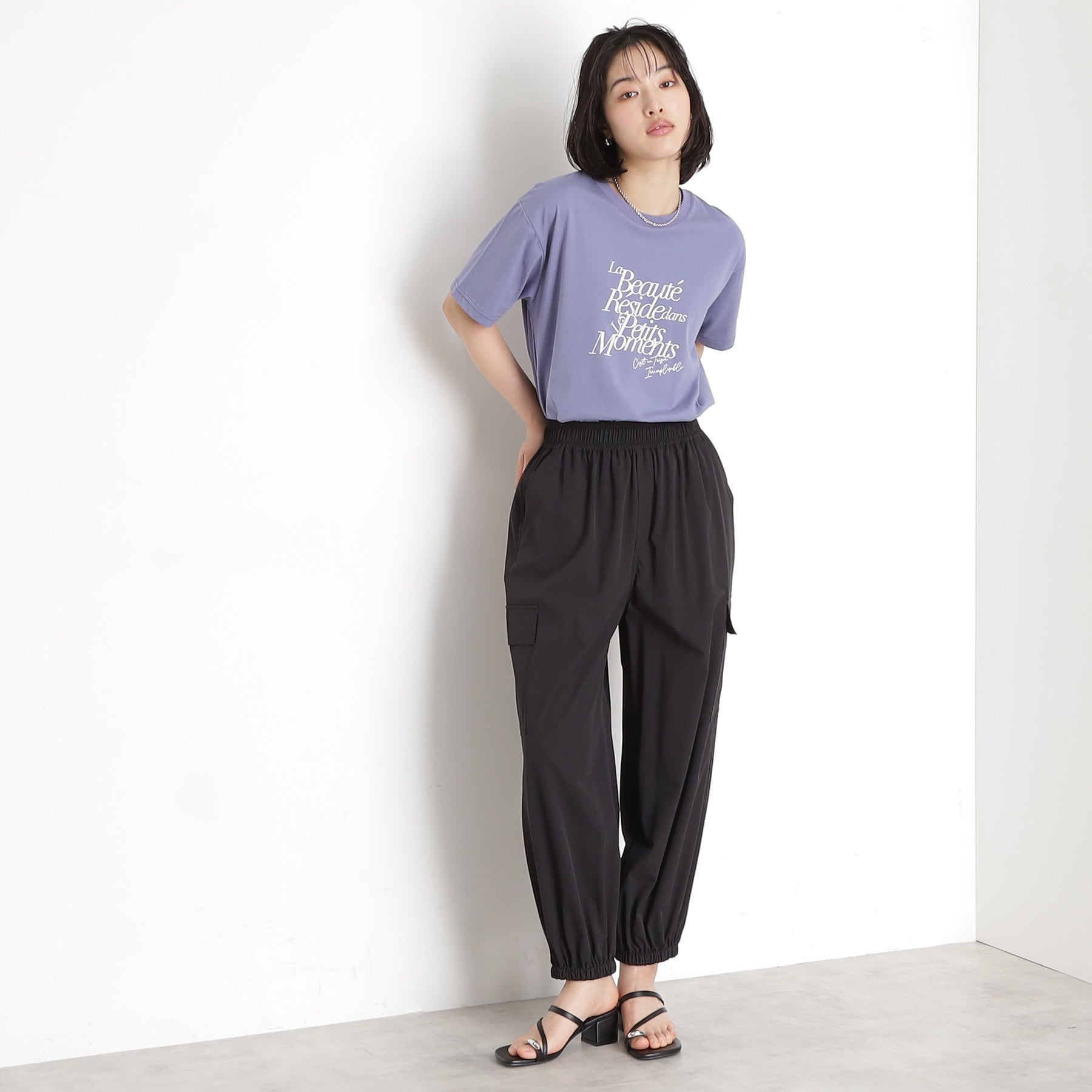ザ ショップ ティーケー  (ウィメン) THE SHOP TK(Women) 撥水カーゴパンツ【UV/洗濯機OK】 （チャコールグレー(014)） チャコールグレー(014)