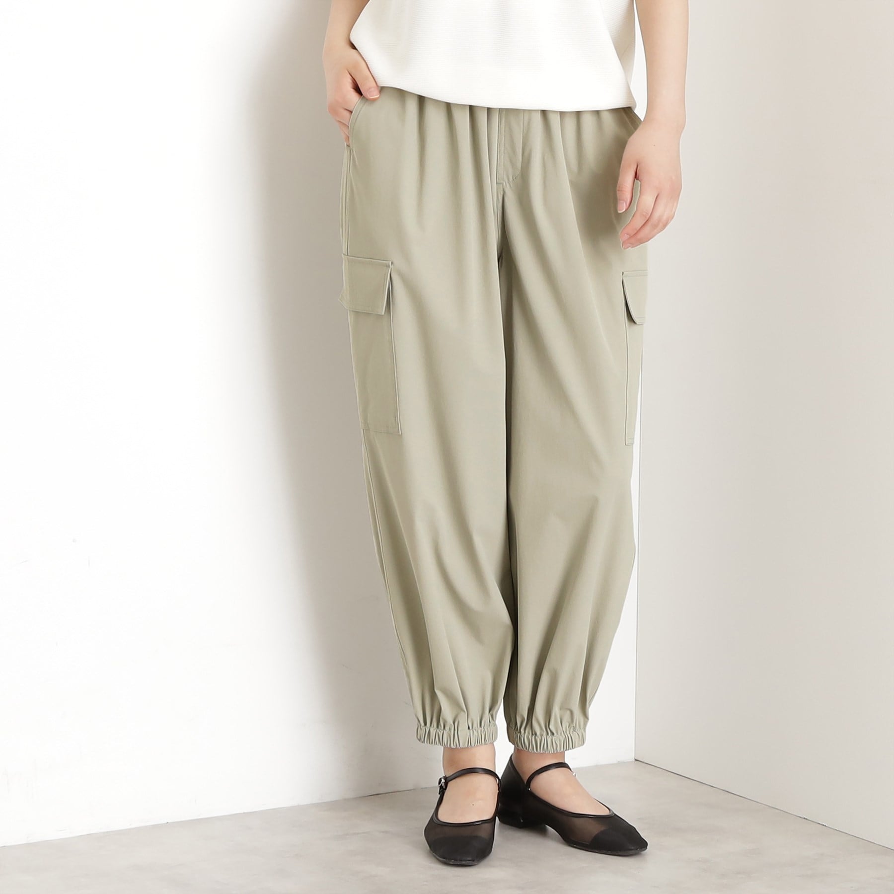 ザ ショップ ティーケー  (ウィメン) THE SHOP TK(Women) 撥水カーゴパンツ【UV/洗濯機OK】 （チャコールグレー(014)） チャコールグレー(014)