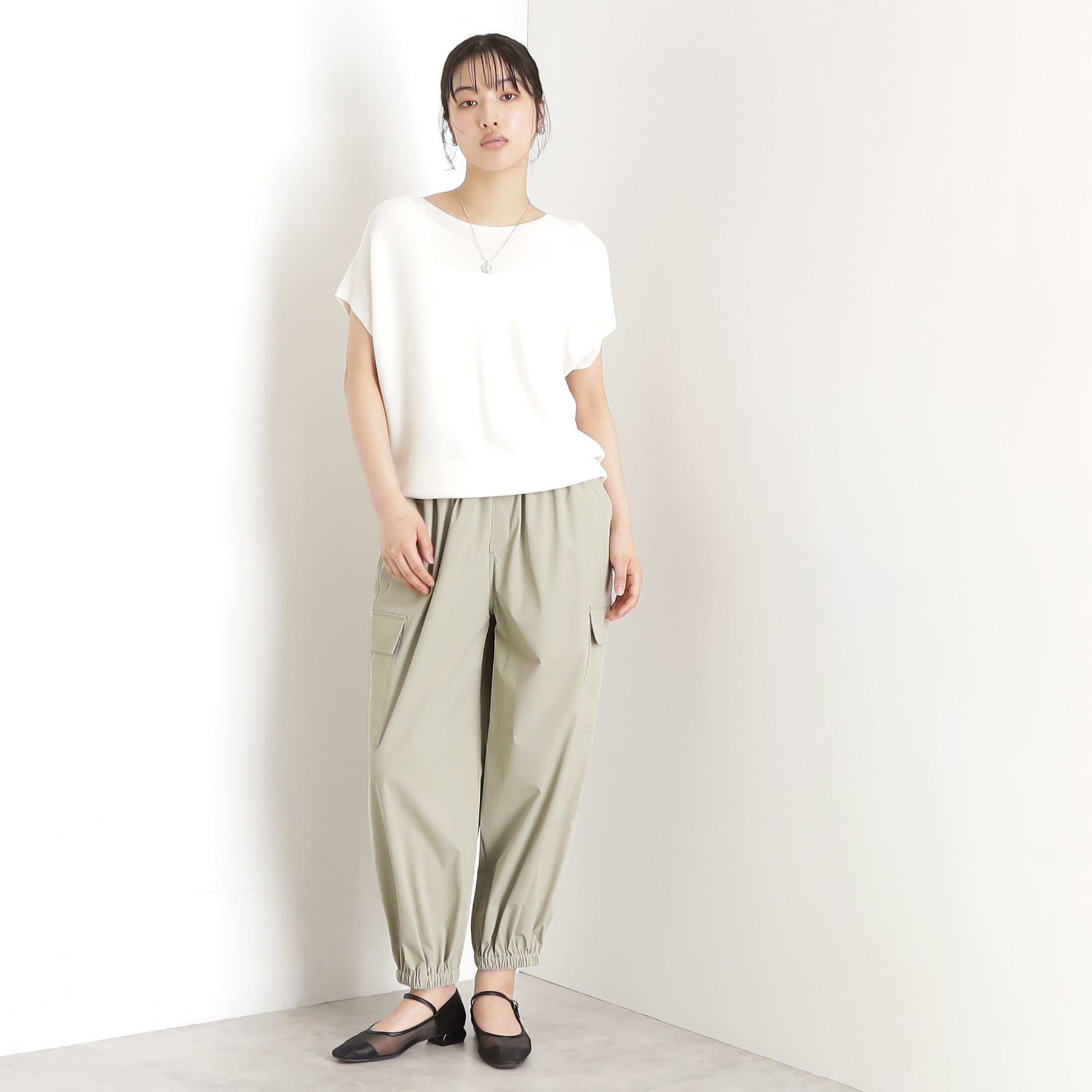 ザ ショップ ティーケー  (ウィメン) THE SHOP TK(Women) 撥水カーゴパンツ【UV/洗濯機OK】 （チャコールグレー(014)） チャコールグレー(014)