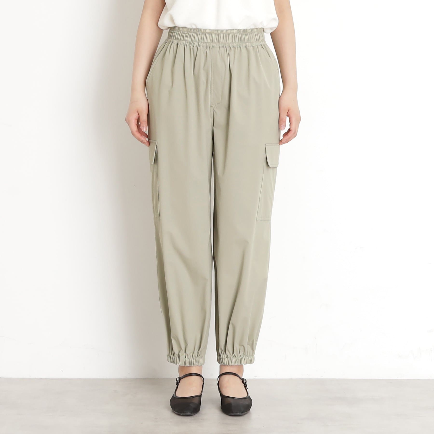 ザ ショップ ティーケー  (ウィメン) THE SHOP TK(Women) 撥水カーゴパンツ【UV/洗濯機OK】 （チャコールグレー(014)） チャコールグレー(014)