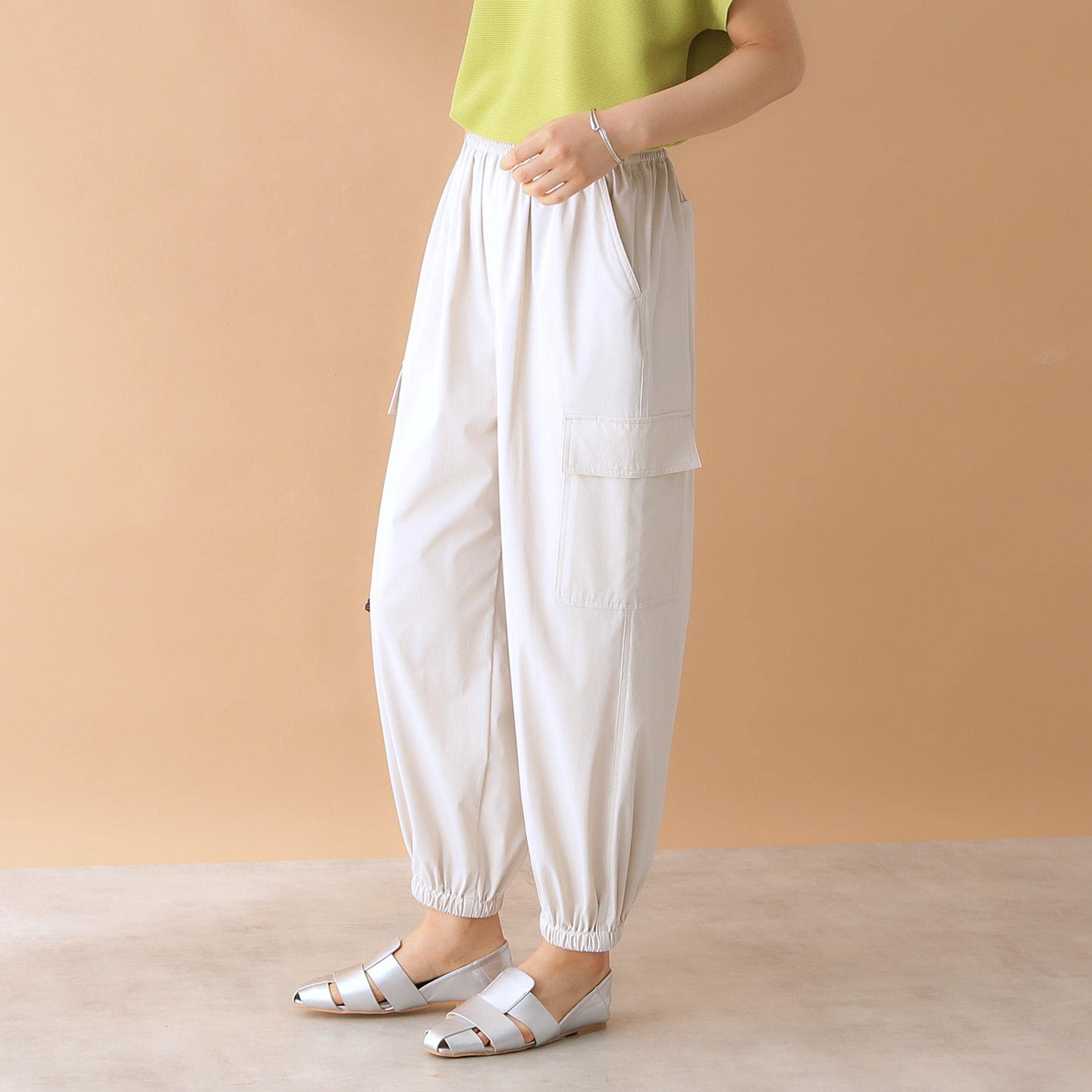 ザ ショップ ティーケー  (ウィメン) THE SHOP TK(Women) 撥水カーゴパンツ【UV/洗濯機OK】 （チャコールグレー(014)） チャコールグレー(014)