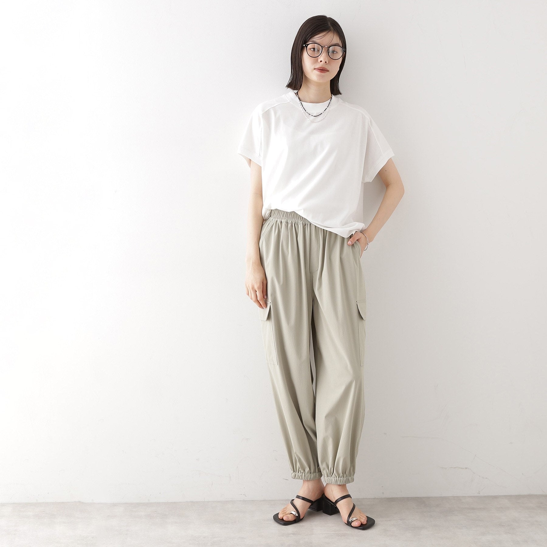 ザ ショップ ティーケー  (ウィメン) THE SHOP TK(Women) サスティナRIB切替フレンチ （オフホワイト(003)） オフホワイト(003)