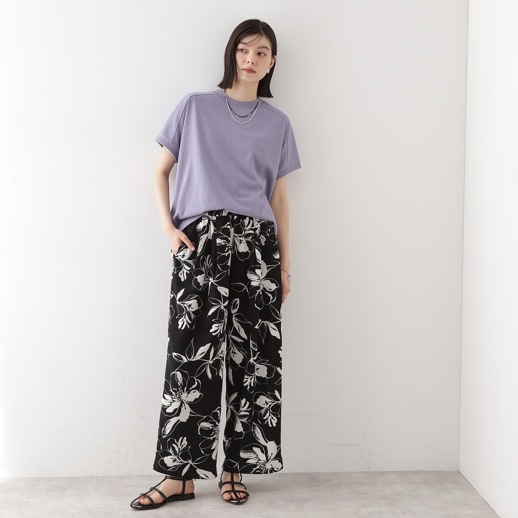 ザ ショップ ティーケー  (ウィメン) THE SHOP TK(Women) サスティナRIB切替フレンチ （オフホワイト(003)） オフホワイト(003)