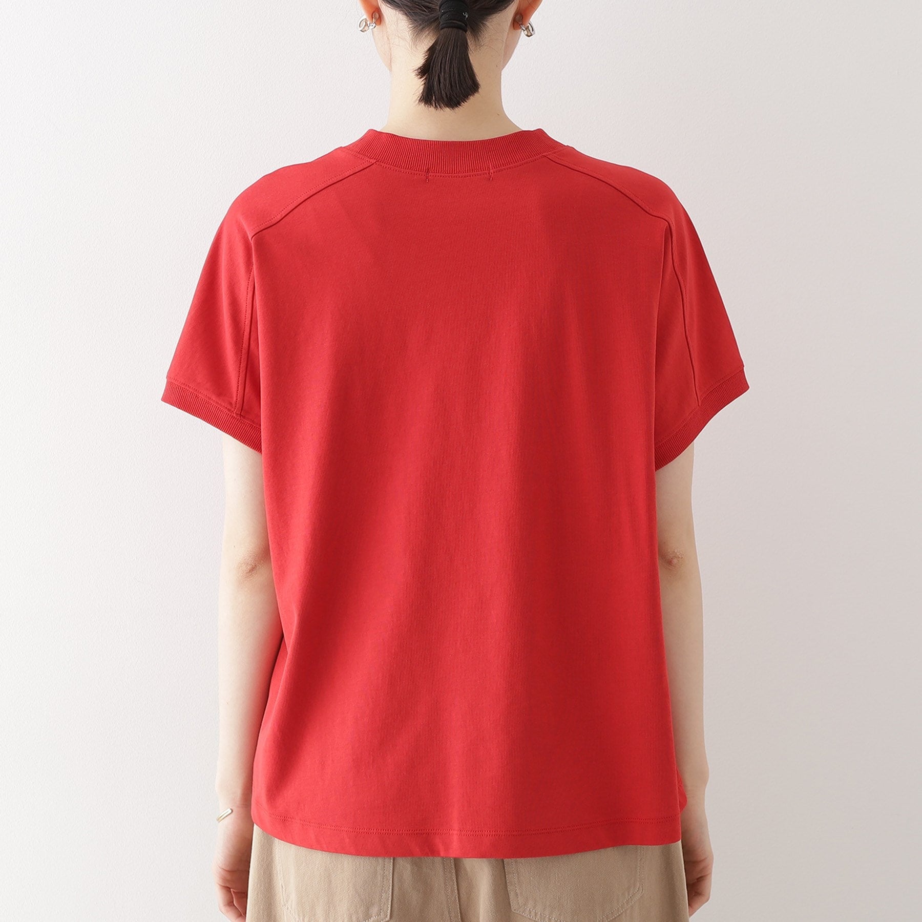 ザ ショップ ティーケー  (ウィメン) THE SHOP TK(Women) サスティナRIB切替フレンチ （オフホワイト(003)） オフホワイト(003)