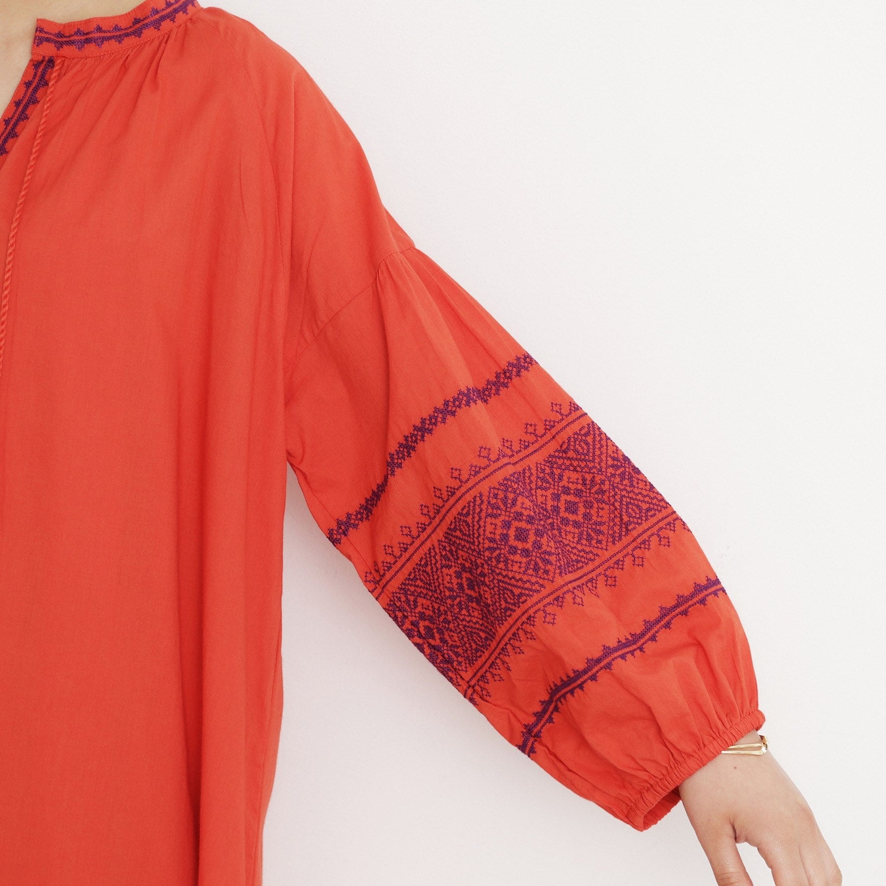 ザ ショップ ティーケー  (ウィメン) THE SHOP TK(Women) 刺繍ワンピース （オレンジ(067)） オレンジ(067)