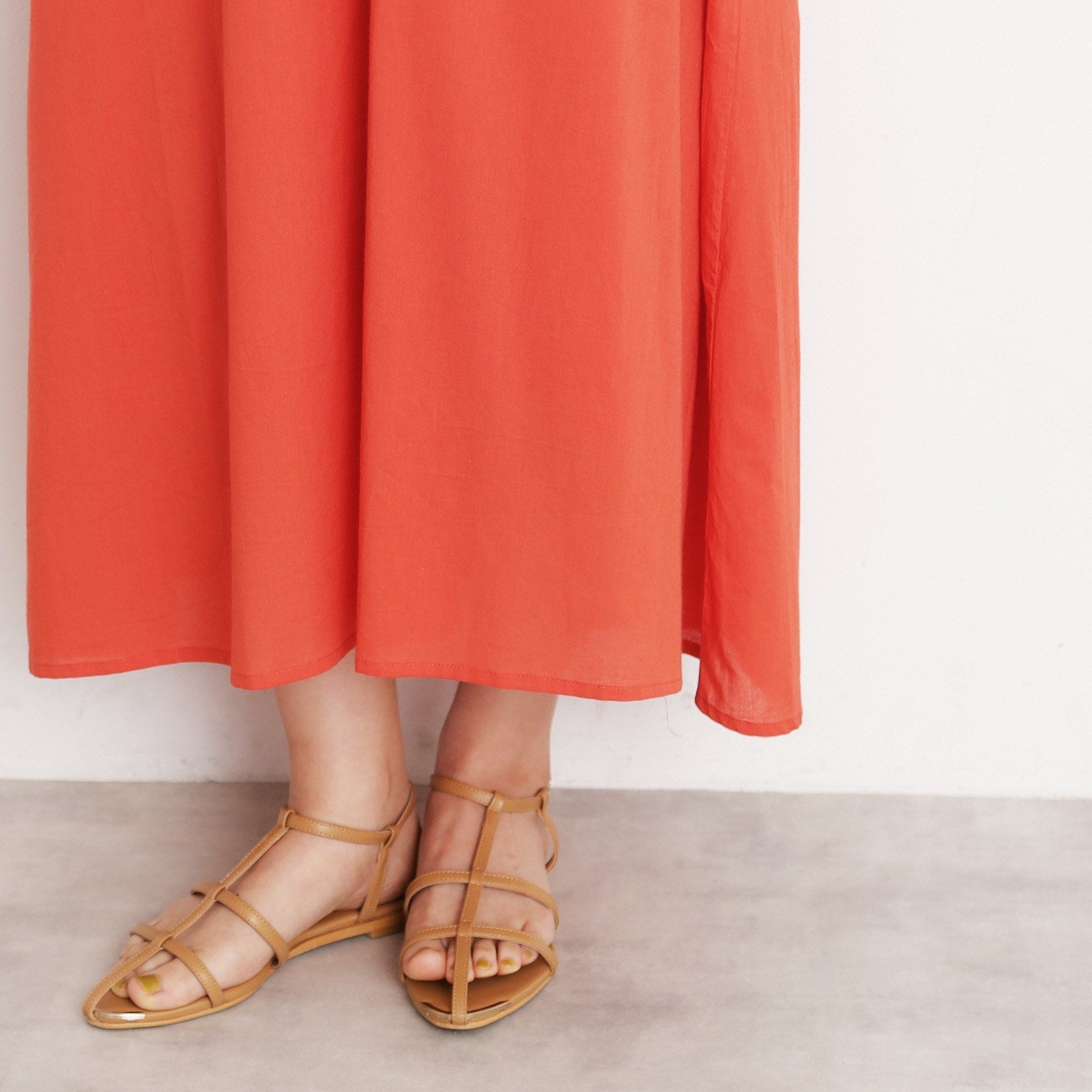 ザ ショップ ティーケー  (ウィメン) THE SHOP TK(Women) 刺繍ワンピース （オレンジ(067)） オレンジ(067)