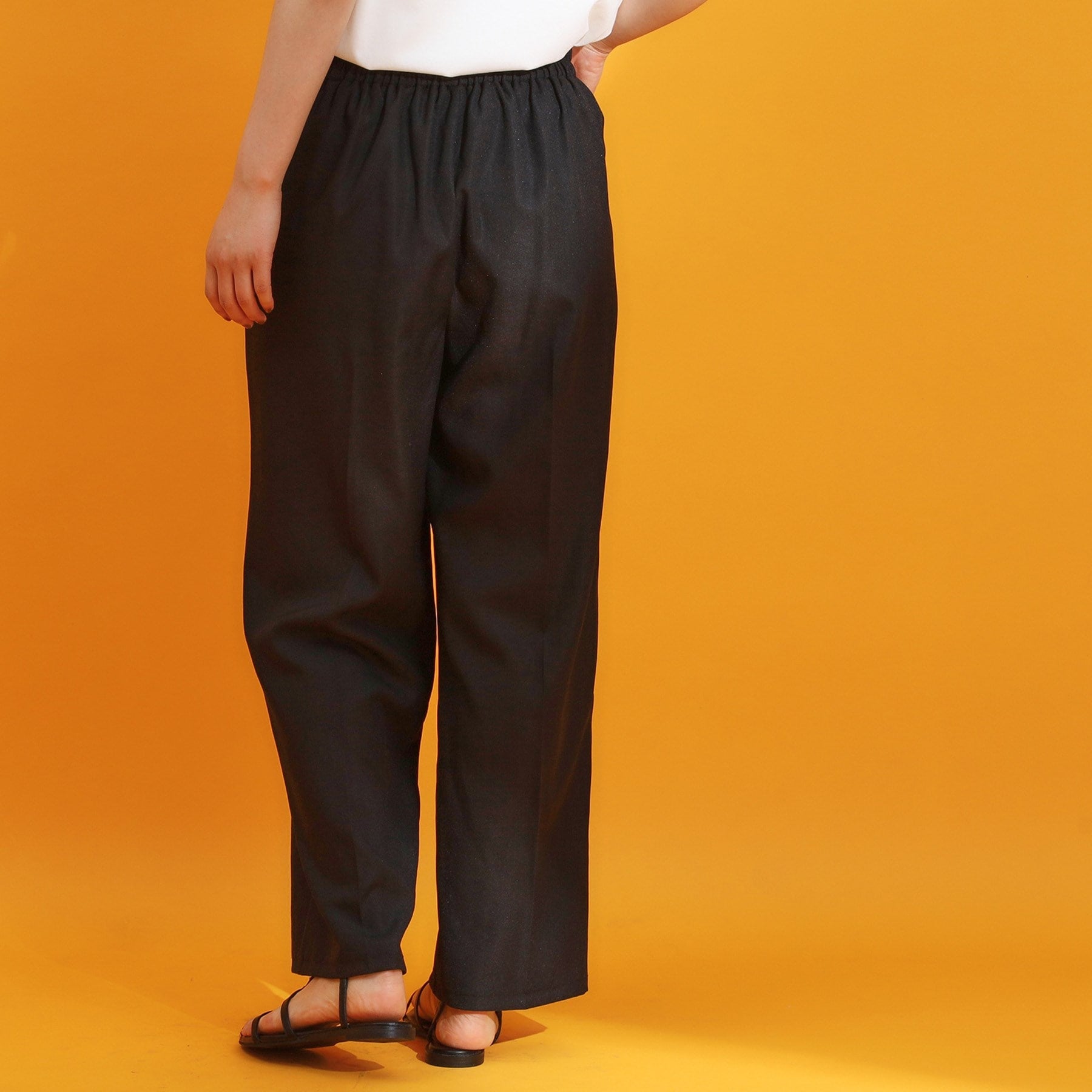 ザ ショップ ティーケー  (ウィメン) THE SHOP TK(Women) 麻調ピンタックワイドパンツ （ブラウン(044)） ブラウン(044)