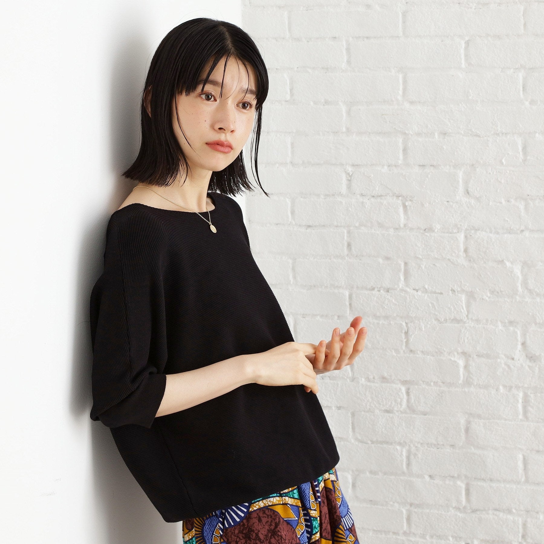 ザ ショップ ティーケー  (ウィメン) THE SHOP TK(Women) エコベロガータードルマン6分袖 （オレンジ(069)） オレンジ(069)