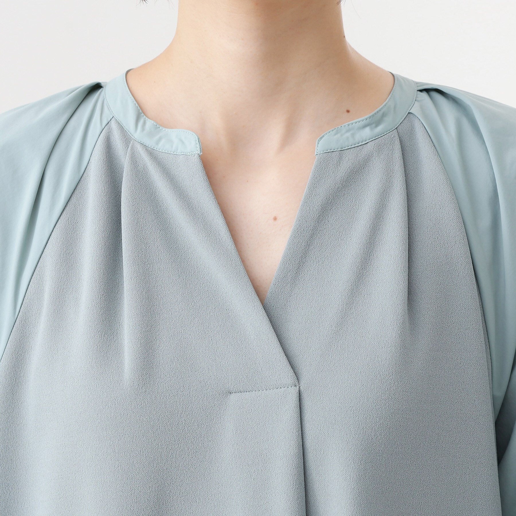 ザ ショップ ティーケー  (ウィメン) THE SHOP TK(Women) ドッキングカットソーワンピース （グリーン(922)） グリーン(922)