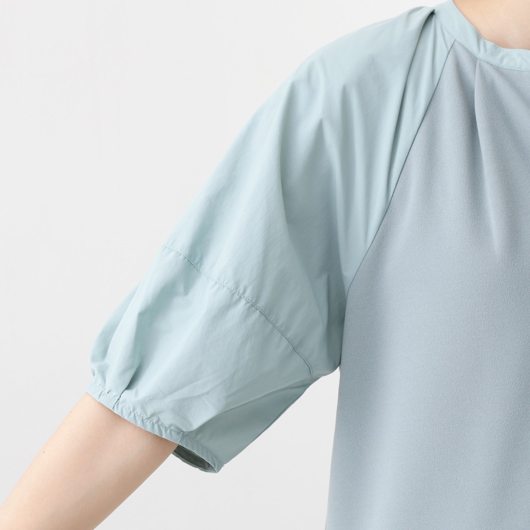 ザ ショップ ティーケー  (ウィメン) THE SHOP TK(Women) ドッキングカットソーワンピース （グリーン(922)） グリーン(922)