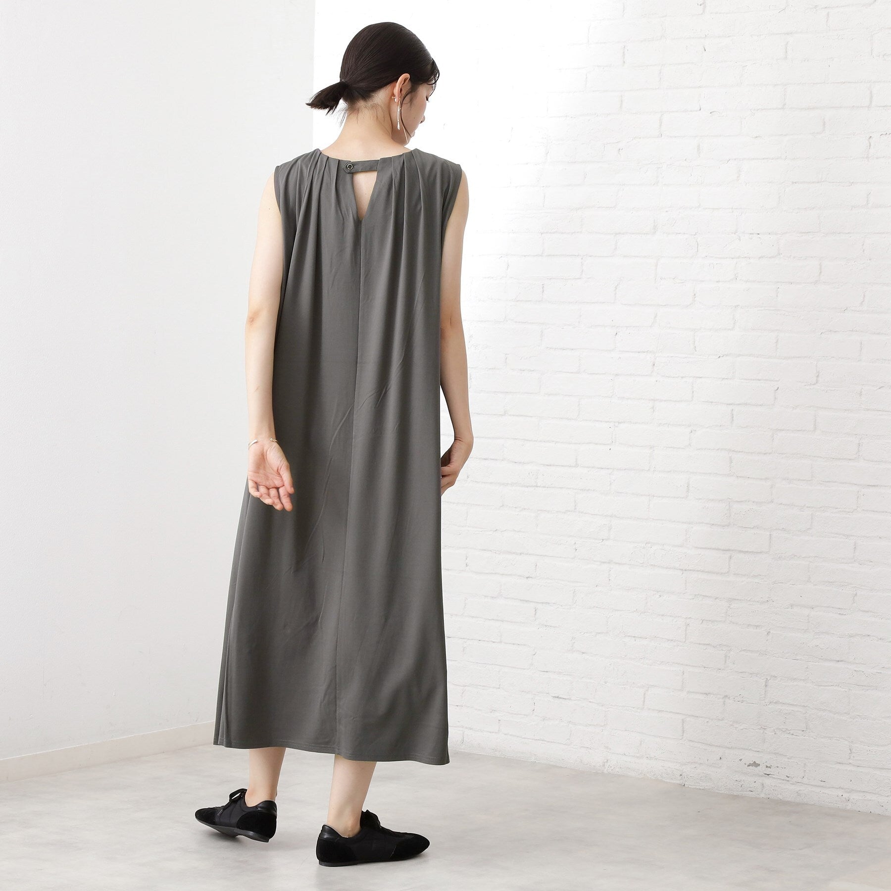 ザ ショップ ティーケー  (ウィメン) THE SHOP TK(Women) カットソーワンピース （チャコールグレー(914)） チャコールグレー(914)