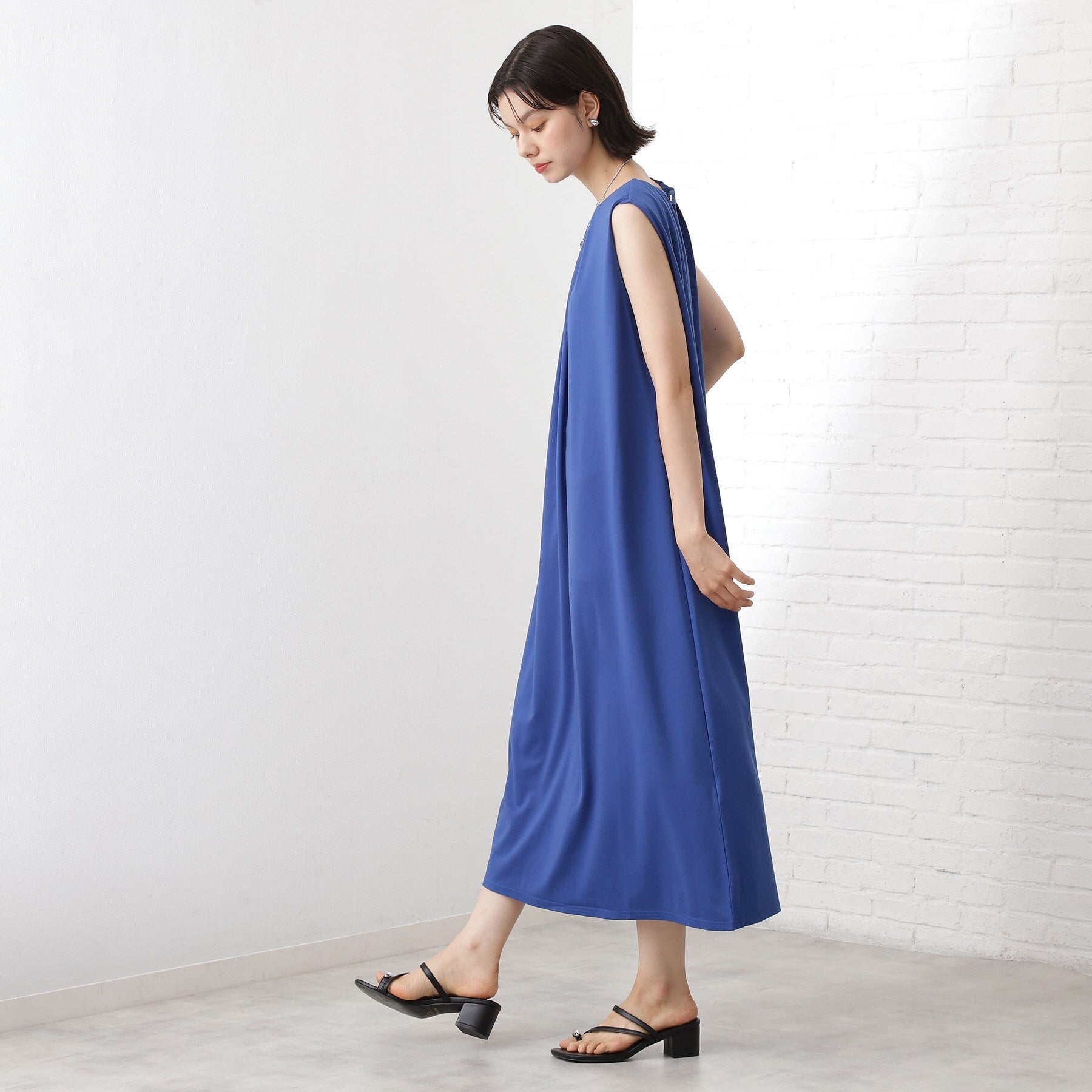 ザ ショップ ティーケー  (ウィメン) THE SHOP TK(Women) カットソーワンピース （チャコールグレー(914)） チャコールグレー(914)